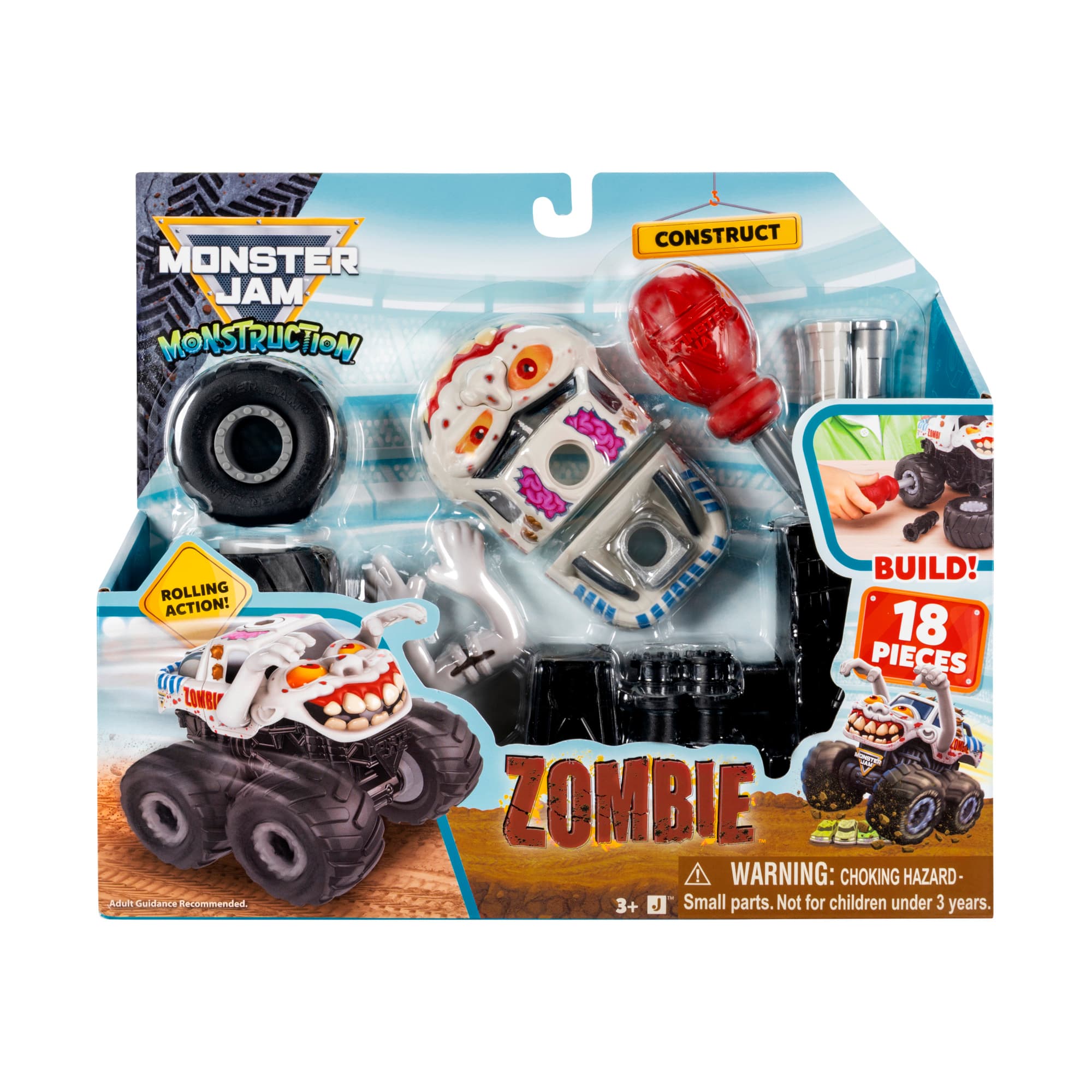 Monster Jam - Build & Crash Trucks, 20cm Bauspielzeug *sortiert*