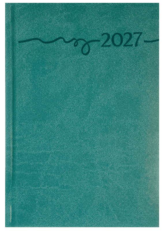 KALENDER-BUCH 2027 A6 Vivella Grün