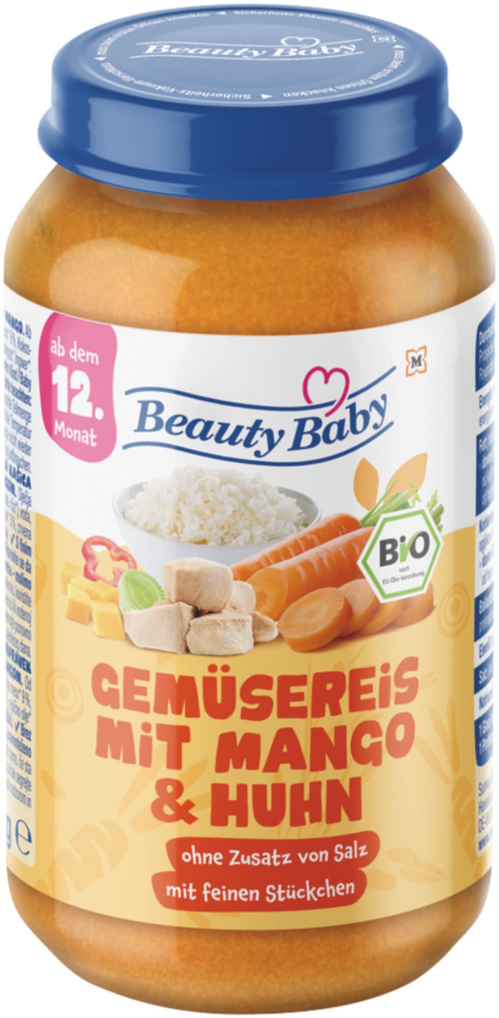 Beauty Baby Bio Gemüsereis mit Mango & Huhn