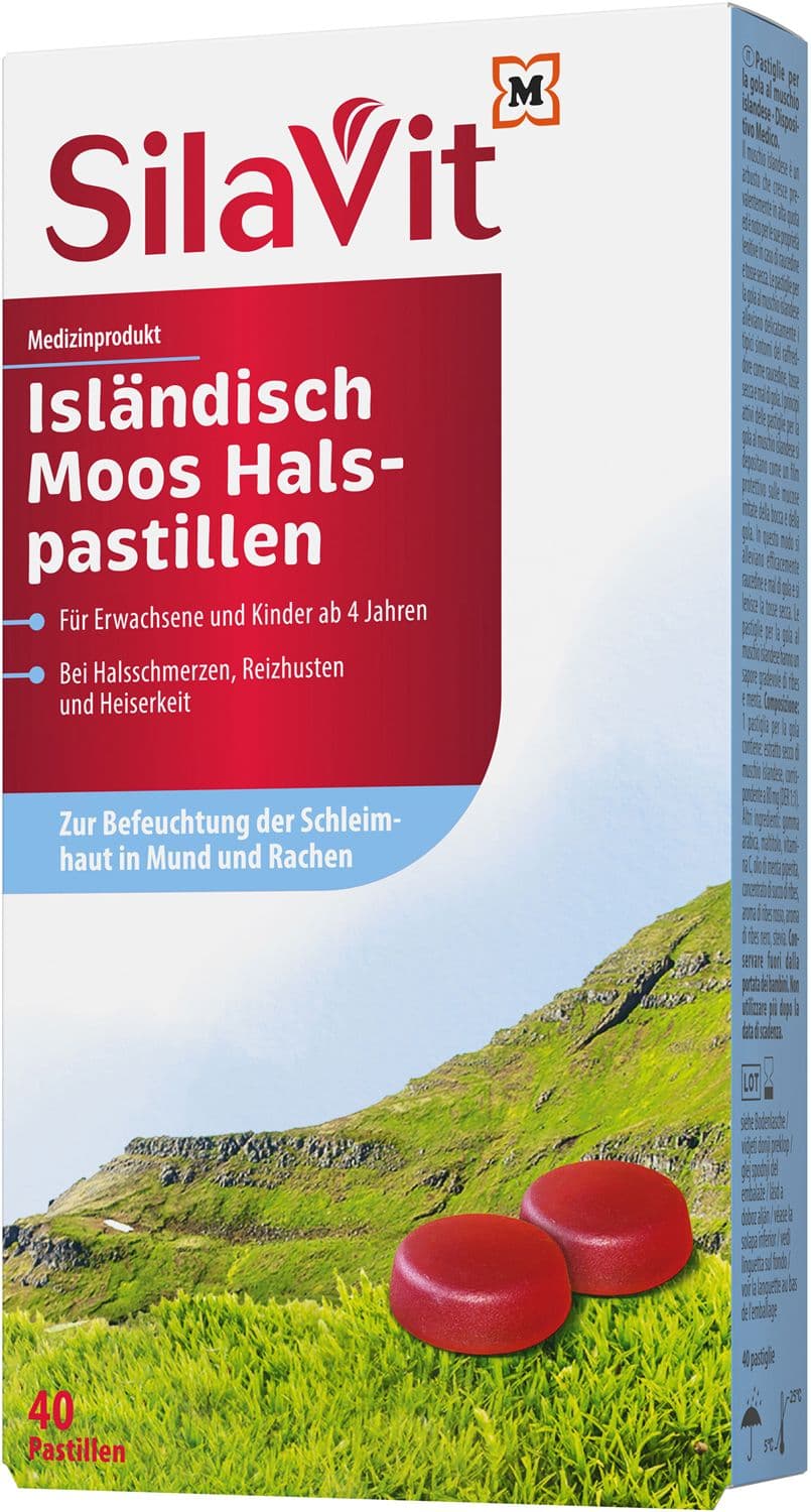 SilaVit Isländisch Moos Halspastillen