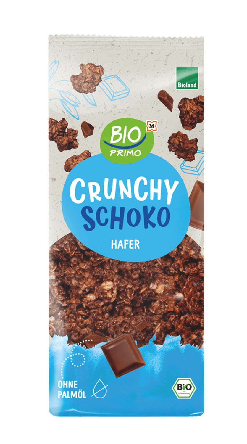 BIO PRIMO Bioland-Crunchy Schoko Hafer