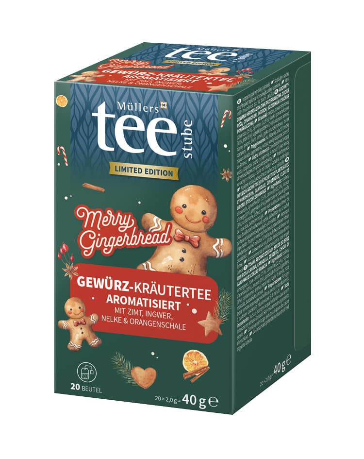 Müllers Teestube Merry Gingerbread Gewürz-/Kräutertee aromatisiert