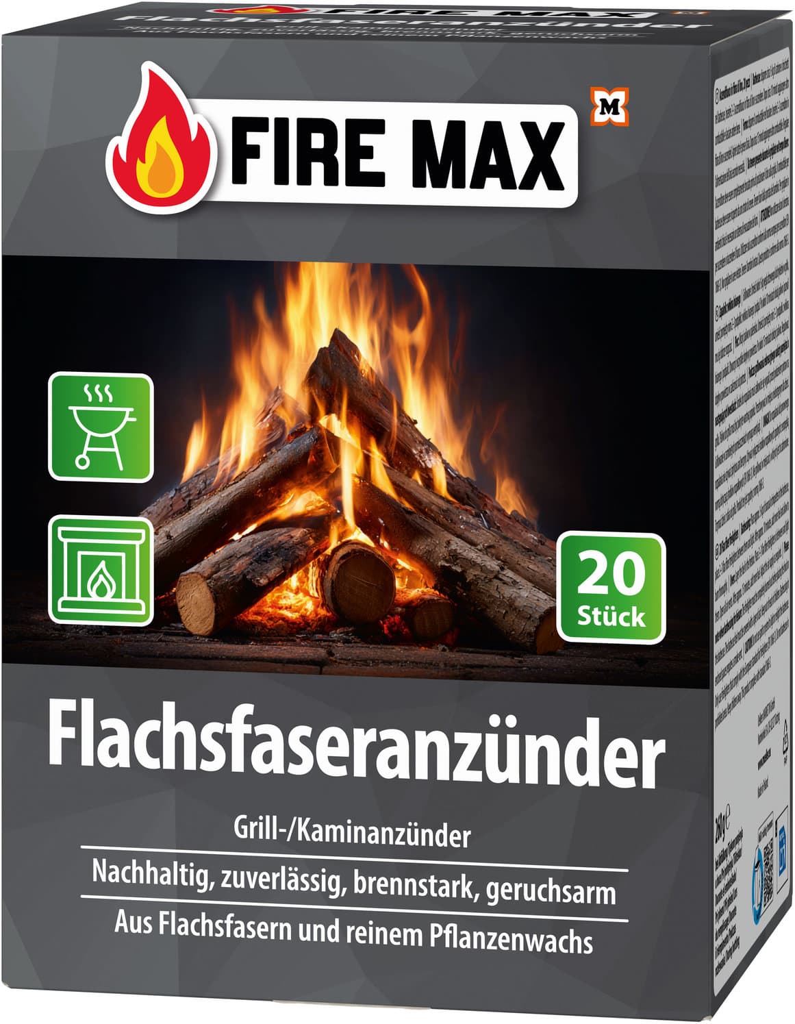 FIRE MAX Flachsfaseranzünder