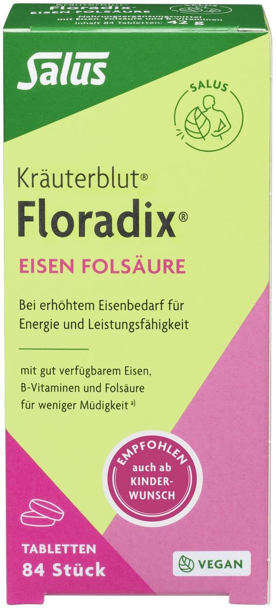 Salus® Floradix® Eisen Folsäure Tabletten