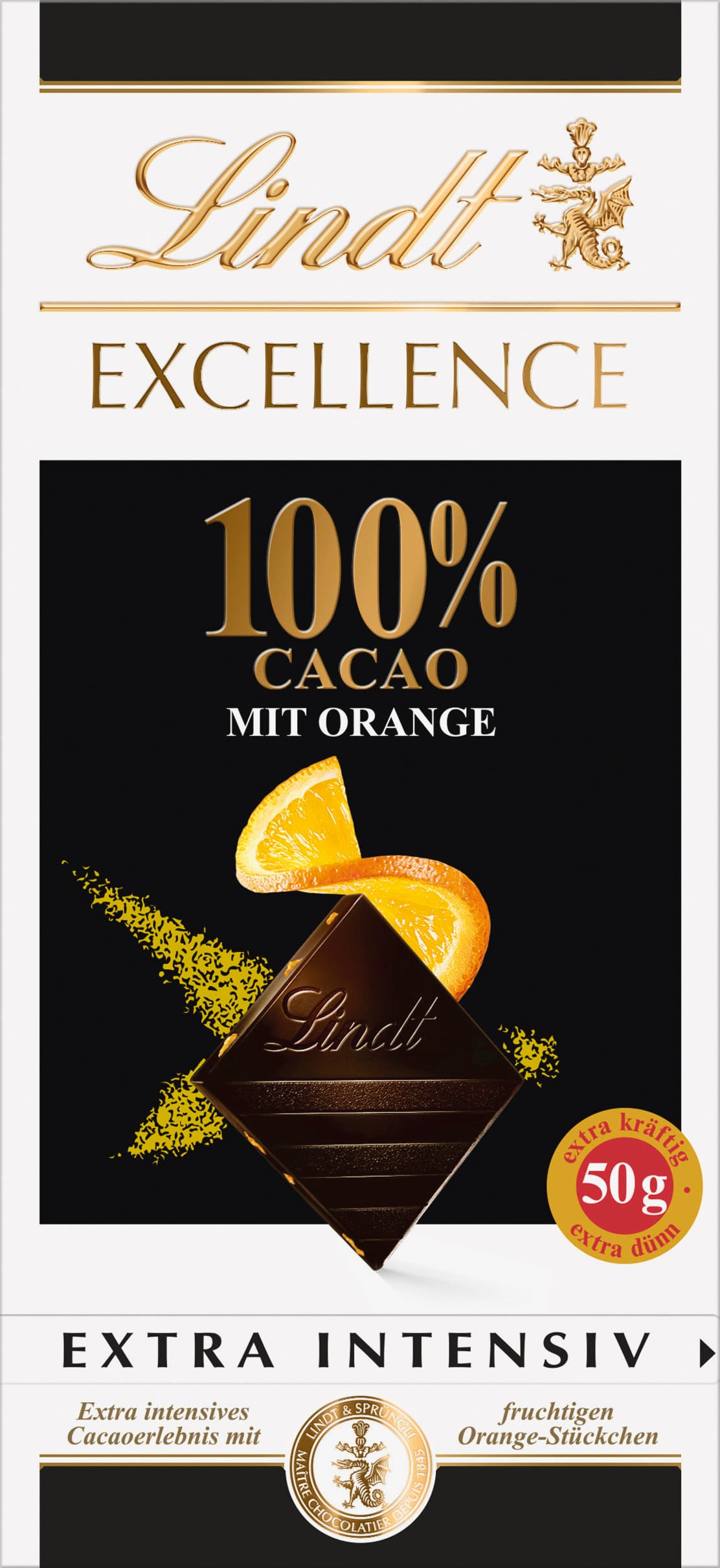 Lindt Schokoladentafel Kakoa mit Orange