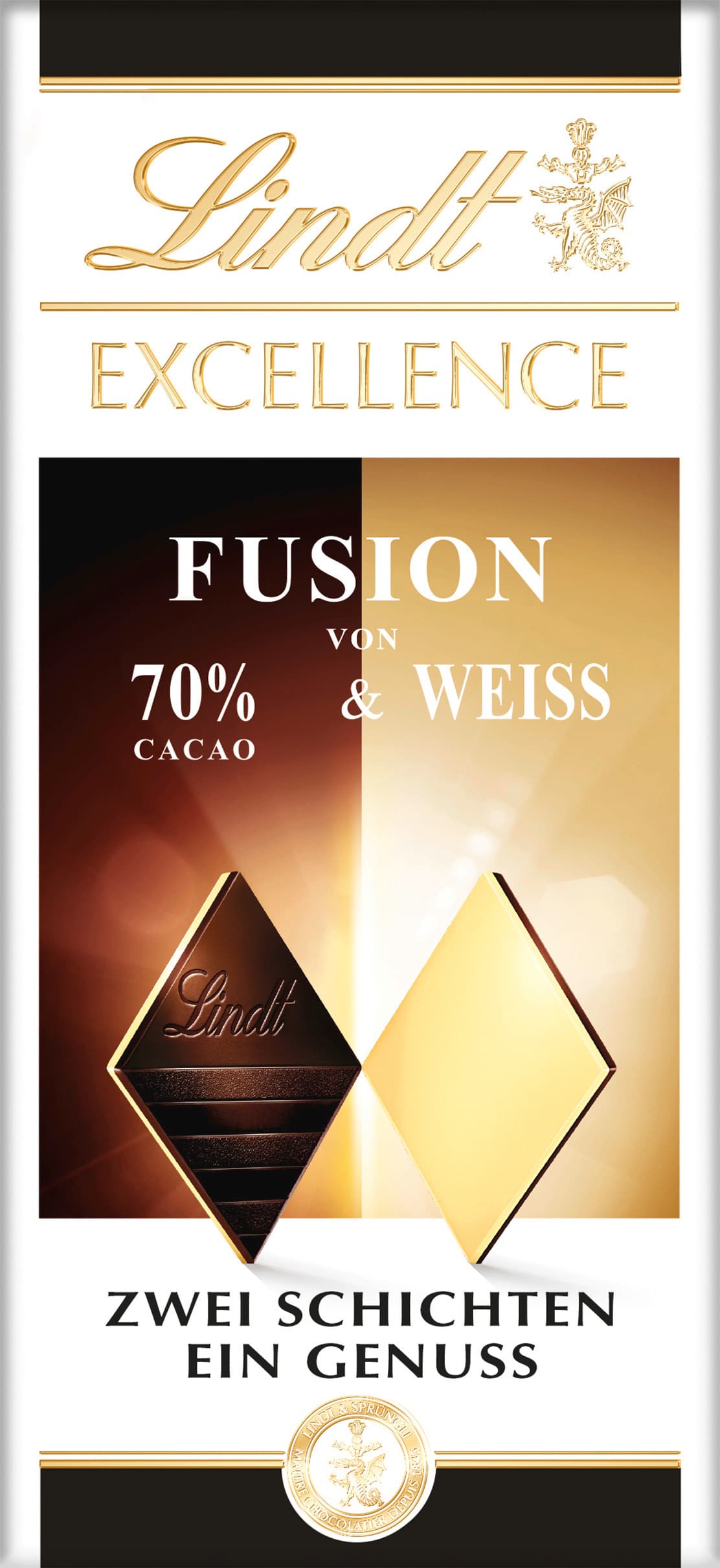 Lindt EXCELLENCE Fusion 70% & Weiß