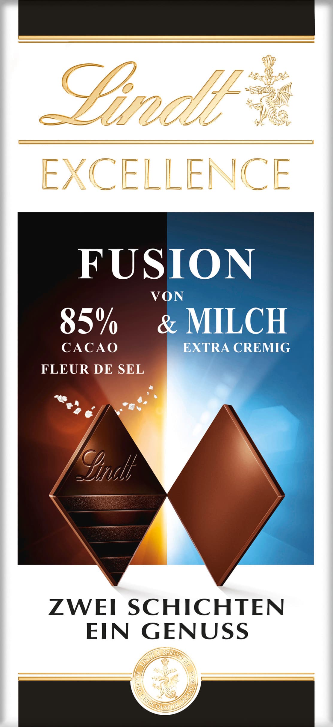 Lindt EXCELLENCE Fusion 85% Salz & Milch