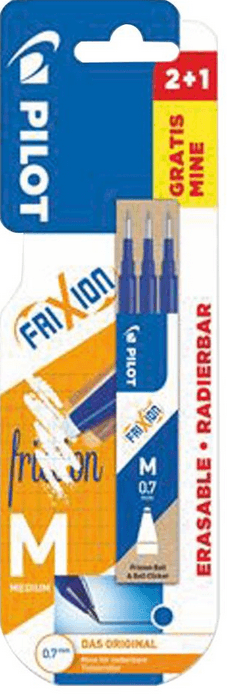 PILOT Mine Refill 2+1 0.7mm blau