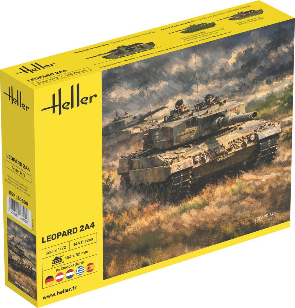 HELLER Leopard 2A4 Deutsches Heer Modellbausatz 1:72