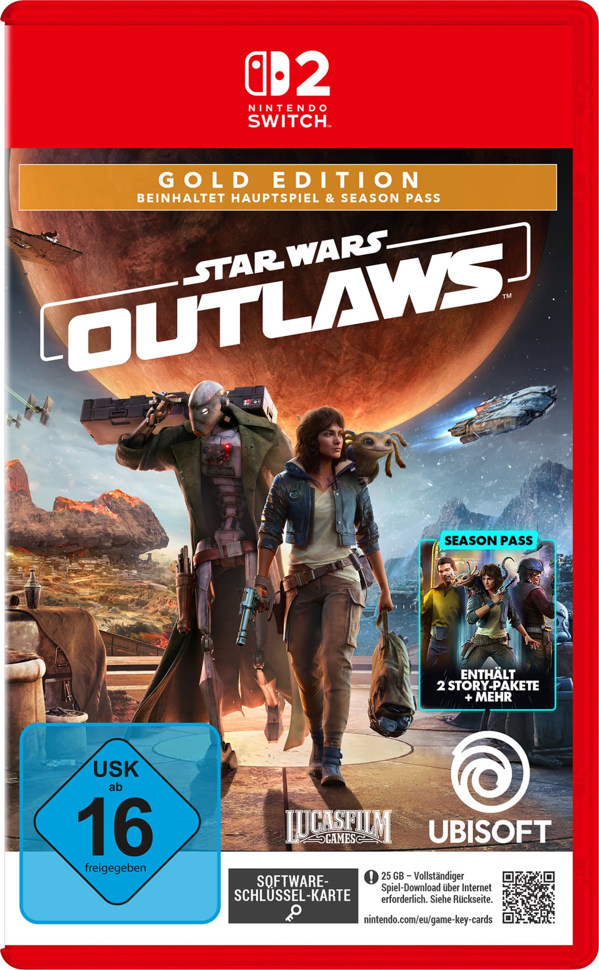 Star Wars Outlaws - Gold Edition (Key Card) - Nintendo Switch 2
