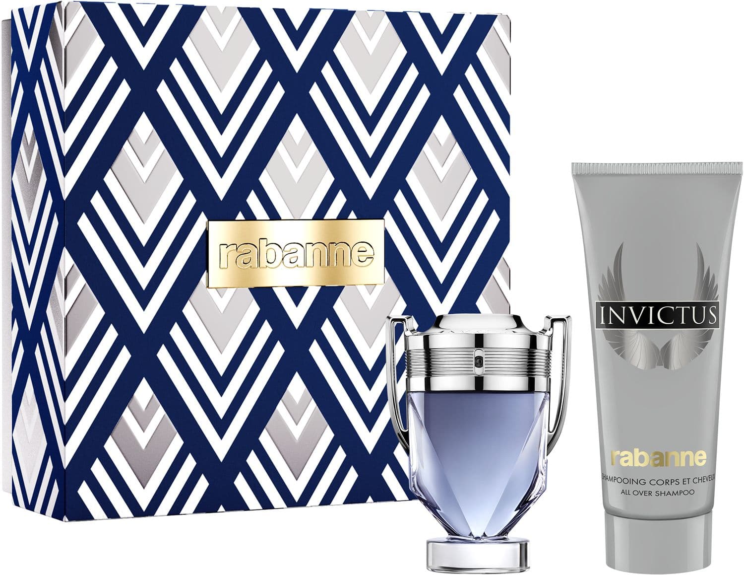 Rabanne Invictus Eau de Toilette + All-Over Shampoo Geschenkpackung