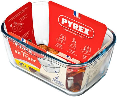 PYREX Glasauflaufform mit Henkel Air Fryer 1,5l