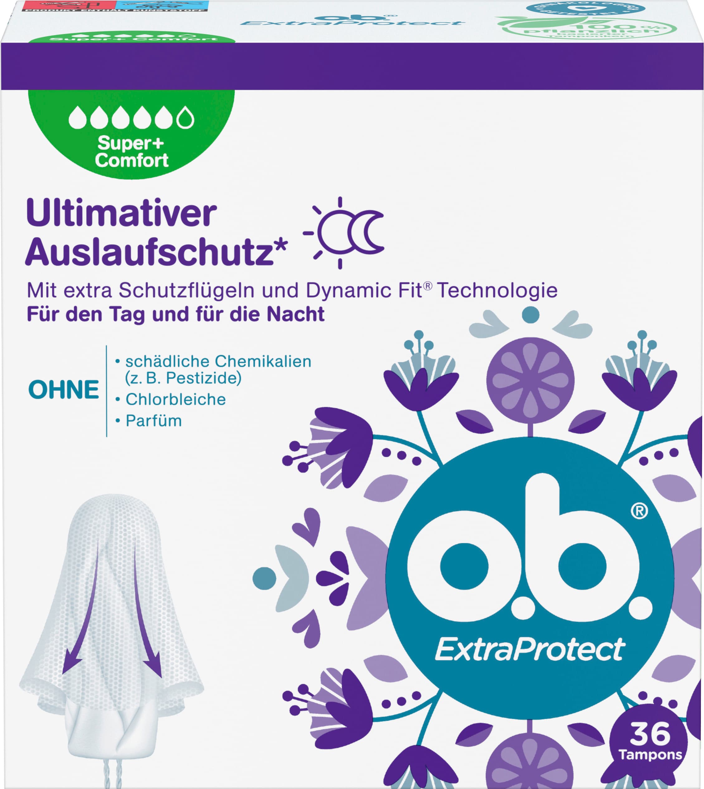 Tampones OB Extraprotect Super+ Comfort 36 unidades