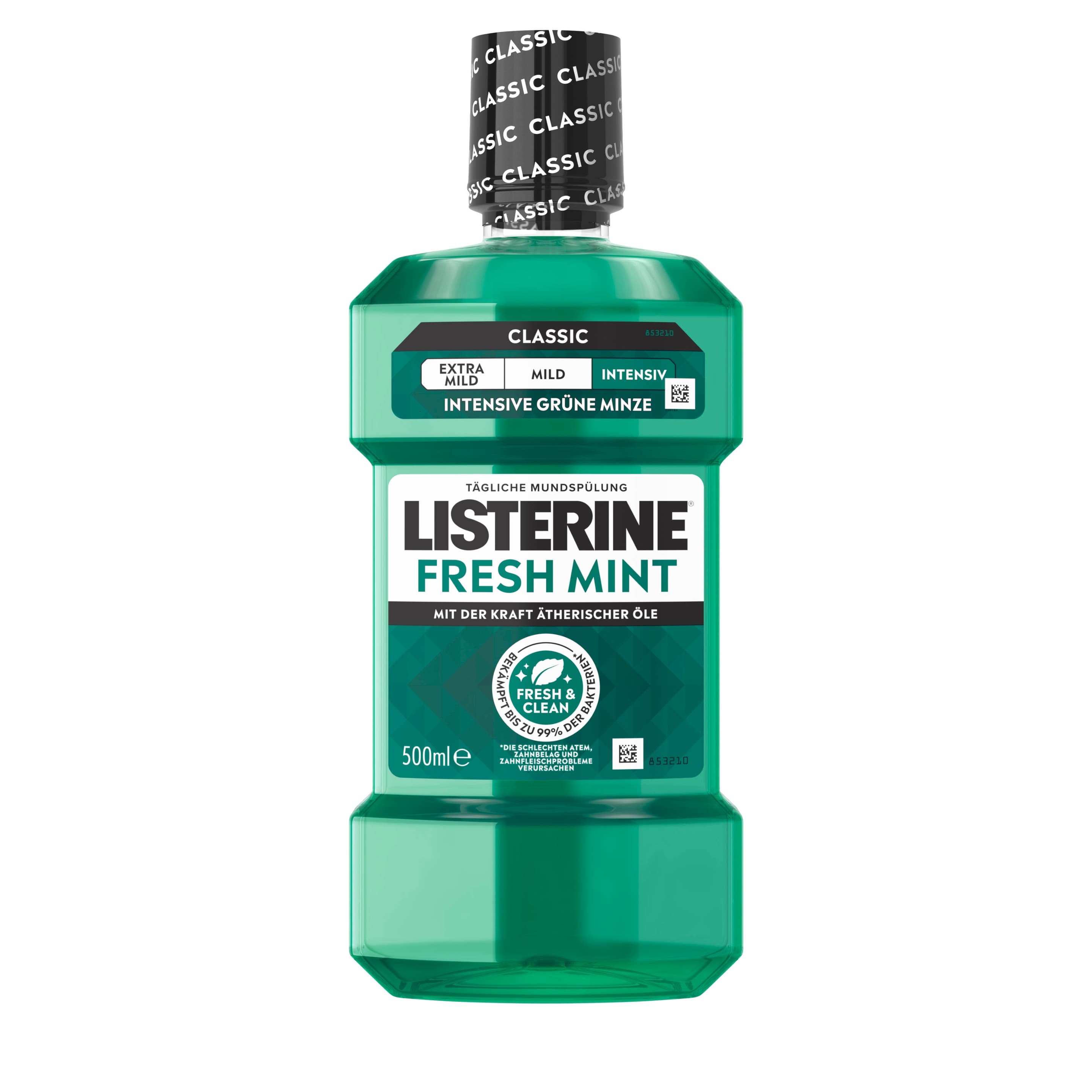 Ústna voda Listerine s príchuťou sviežej mäty