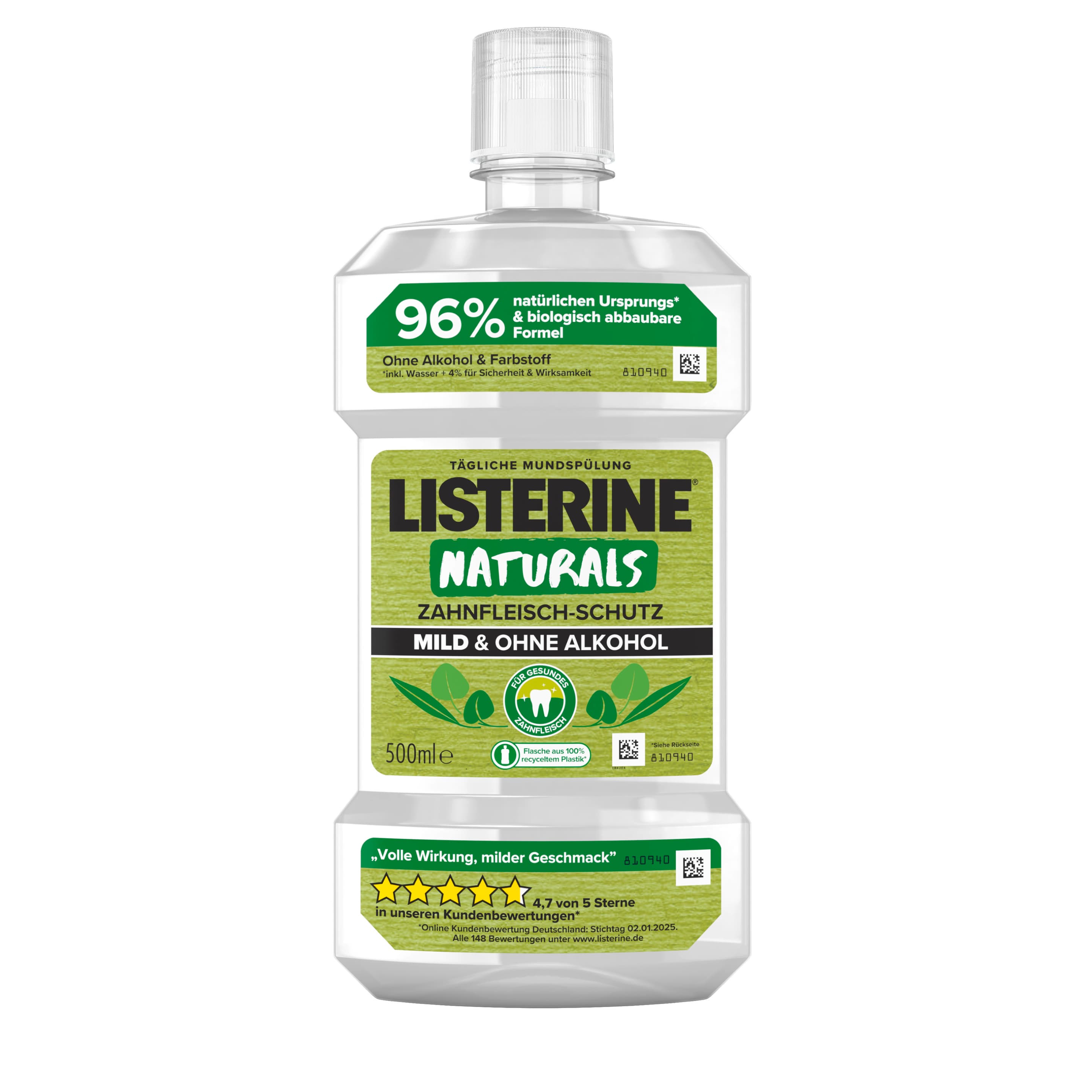 Listerine Mundspülung Naturals Zahnfleischschutz