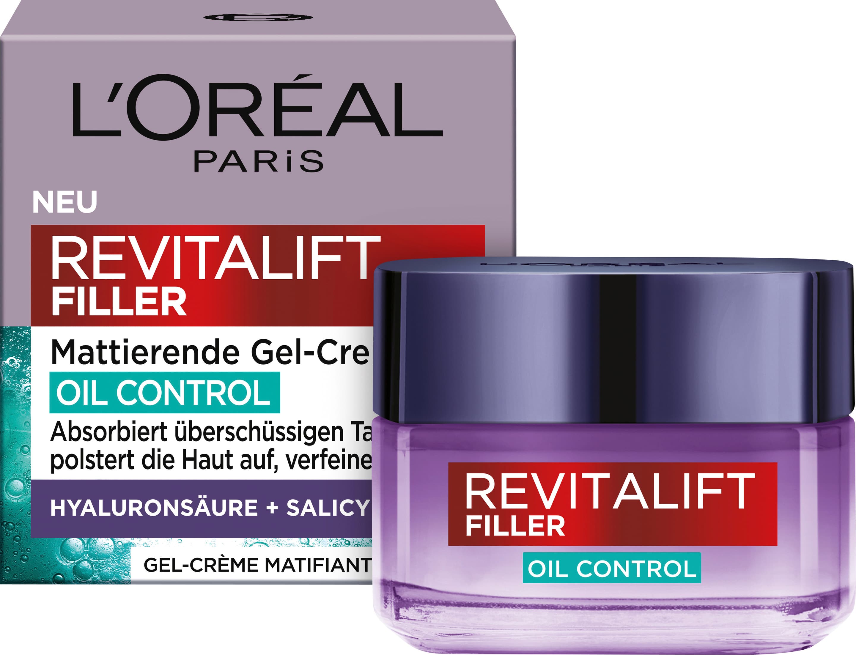 L'Oréal Revitalift Filler Mattierende Gel-Creme Oil Control