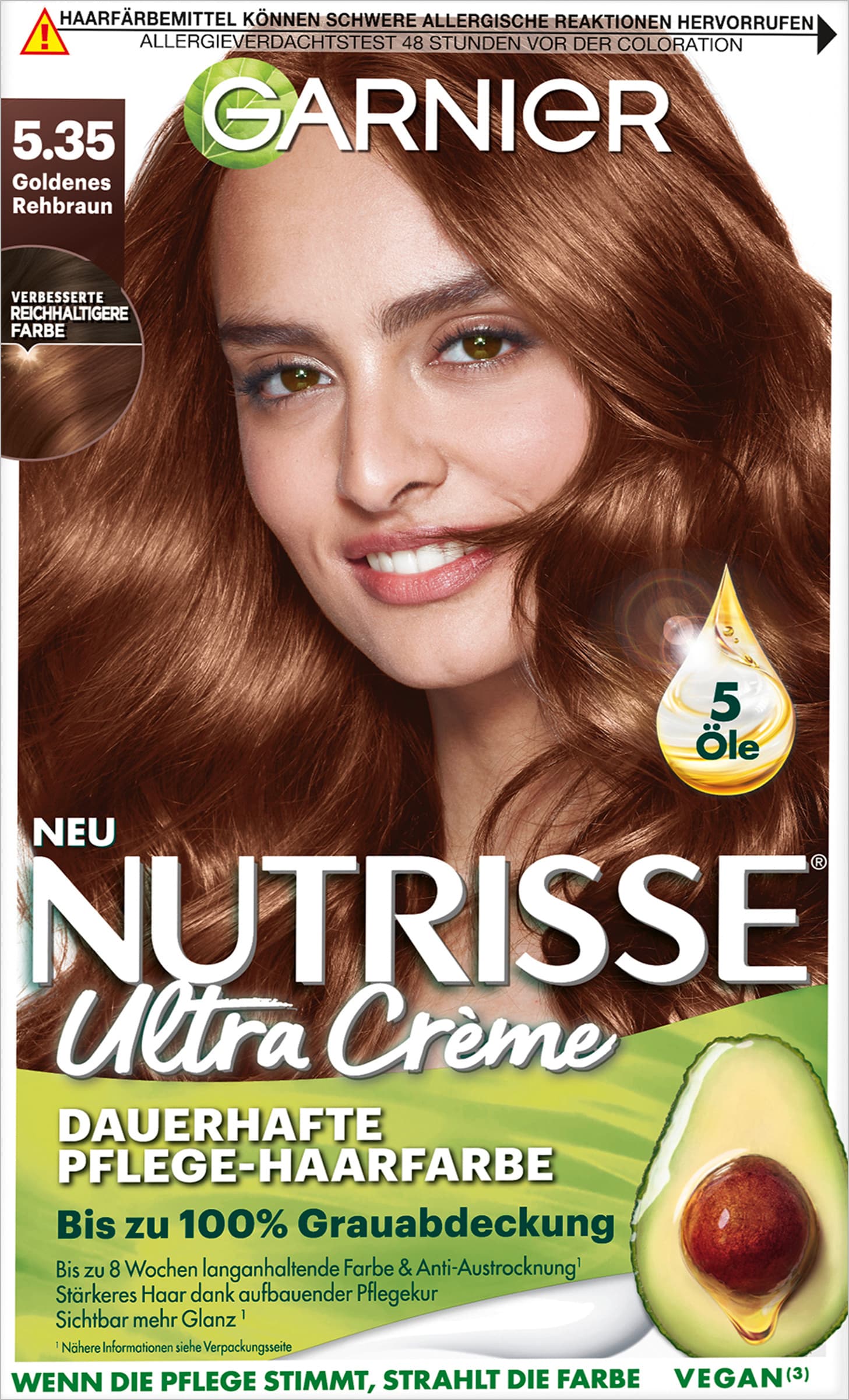 Garnier Nutrisse Ultra Creme Dauerhafte Pflege-Haarfarbe