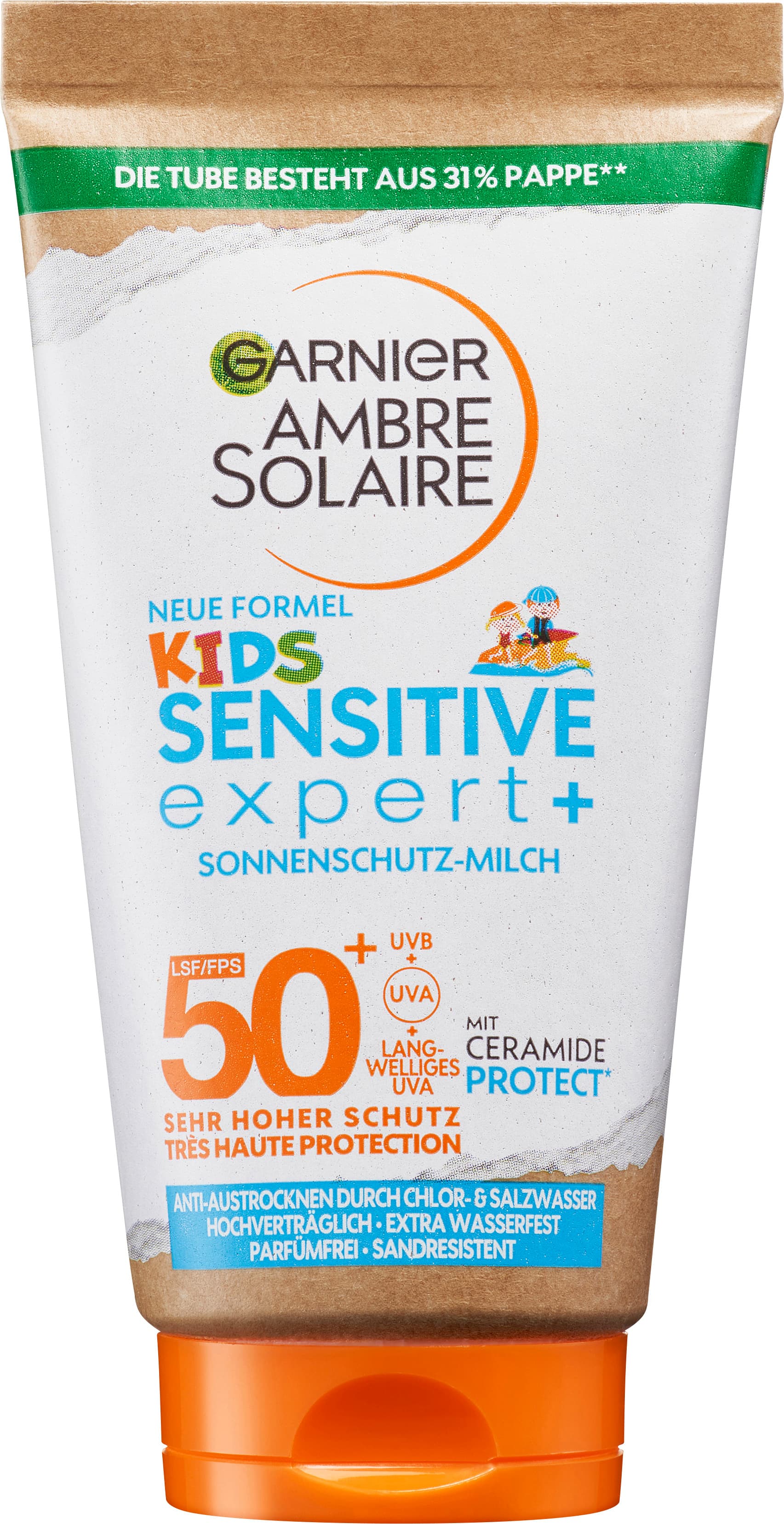 Garnier Ambre Solaire Kids Sensitive Sonnenschutz-Milch LSF50+
