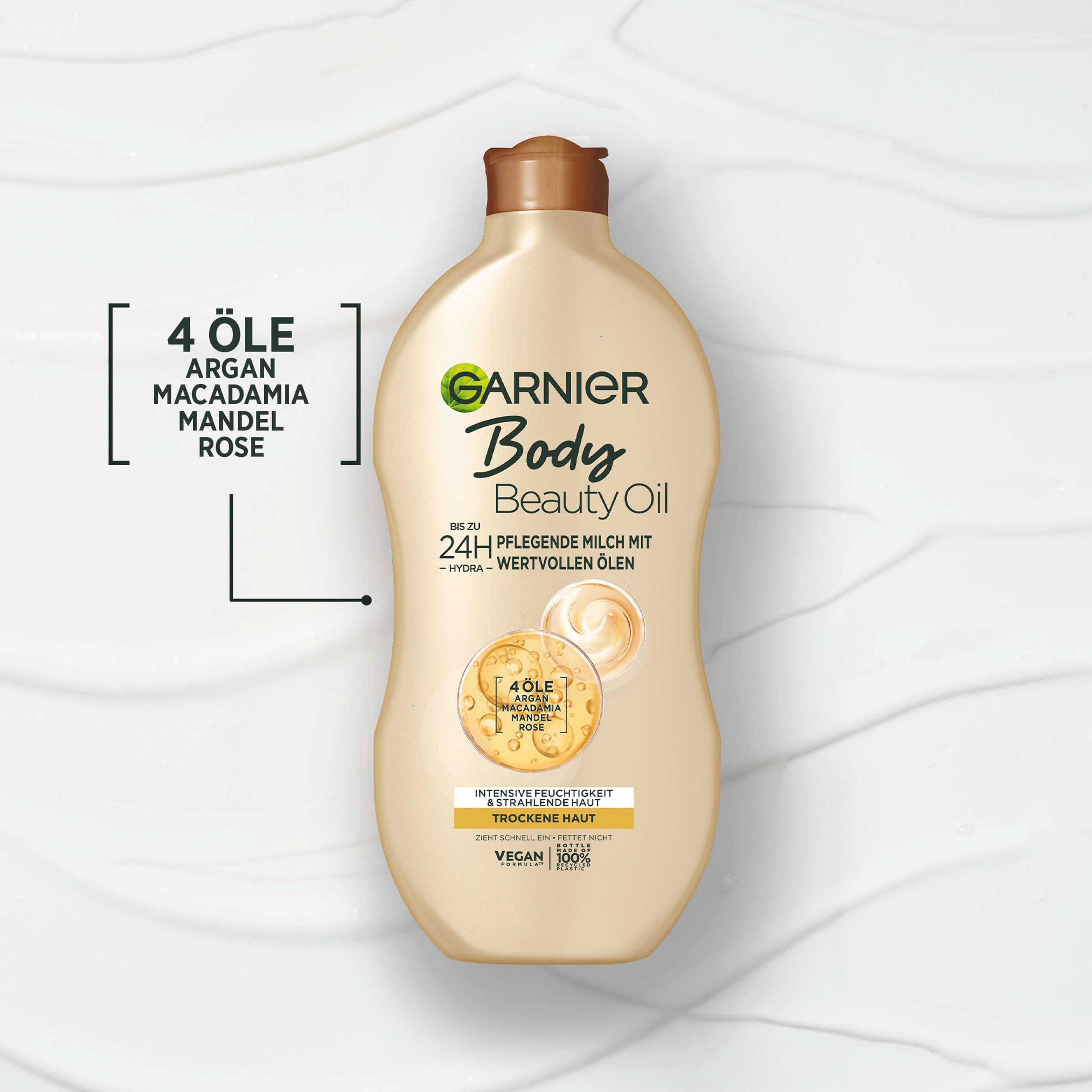 Garnier Body Oil Beauty nährende Öl-Milch für trockene Haut