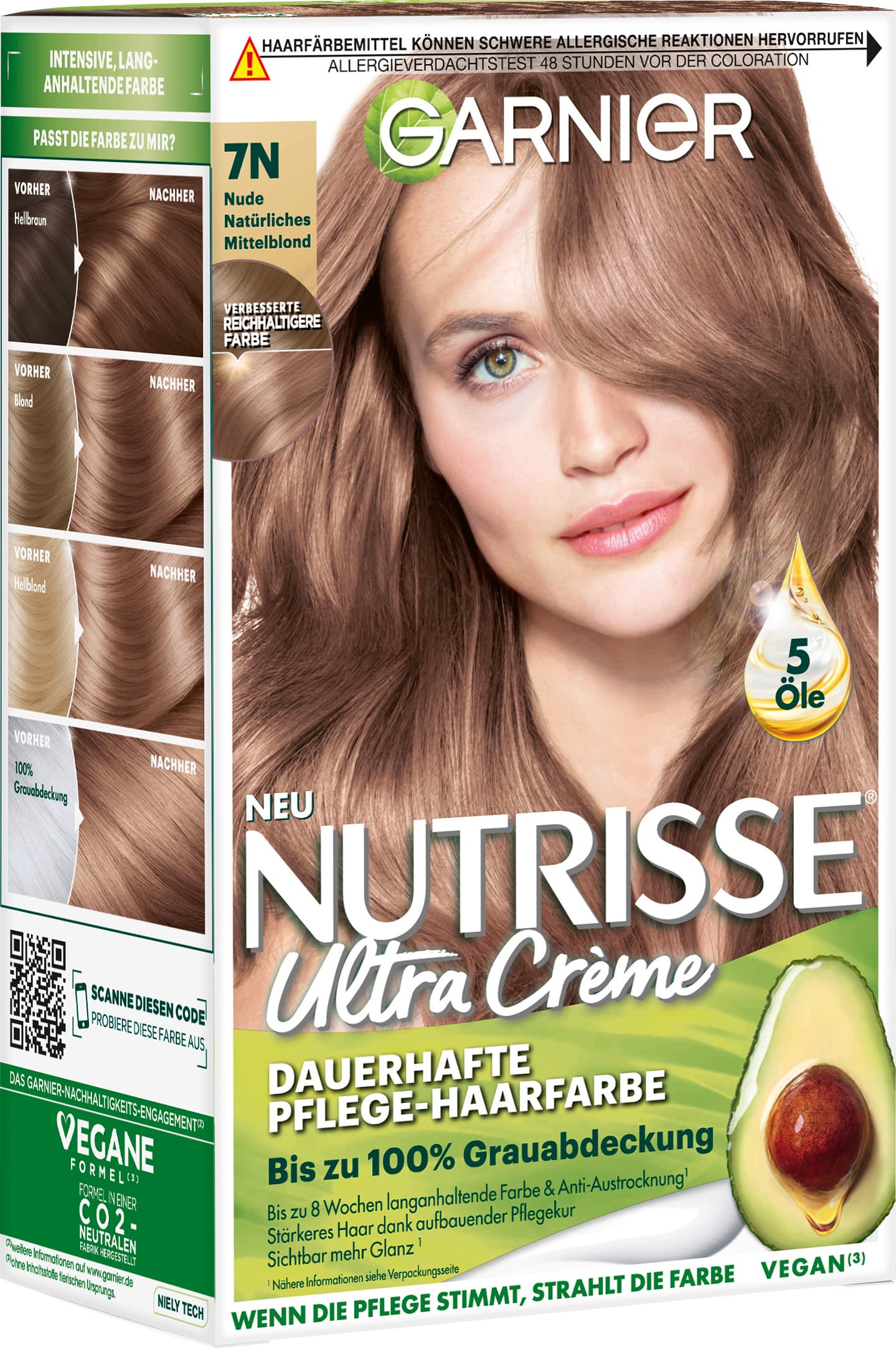 Garnier Nutrisse Ultra Creme Dauerhafte Pflege-Haarfarbe