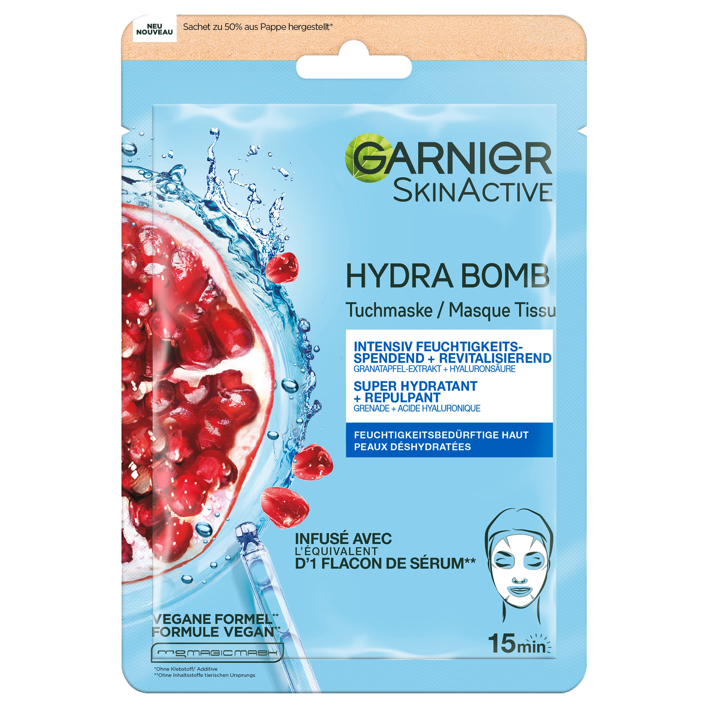 Garnier Hydra Bomb Tuchmaske Granatapfel