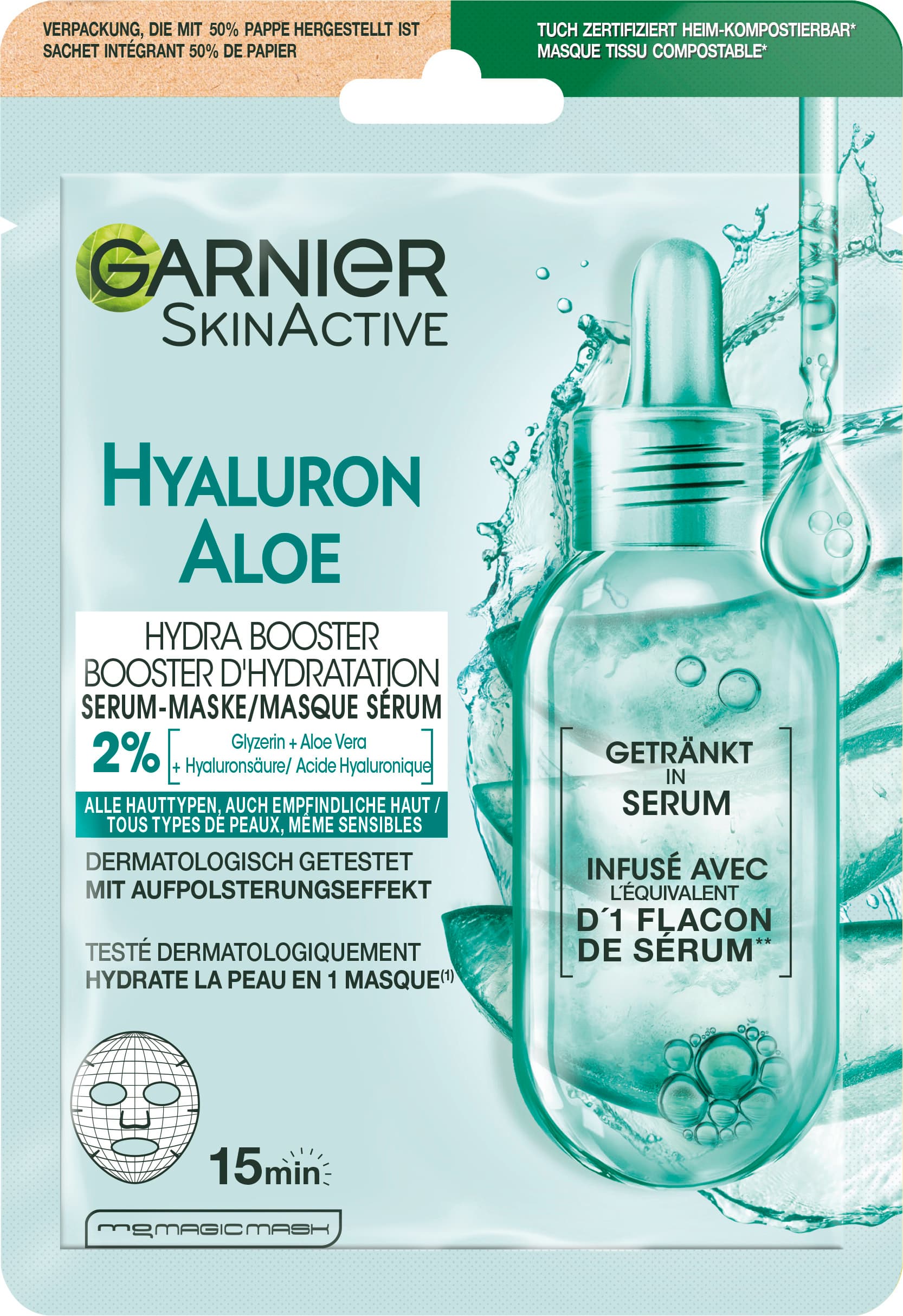 Garnier Skin Active Tuchmaske Hyaluron Aloe