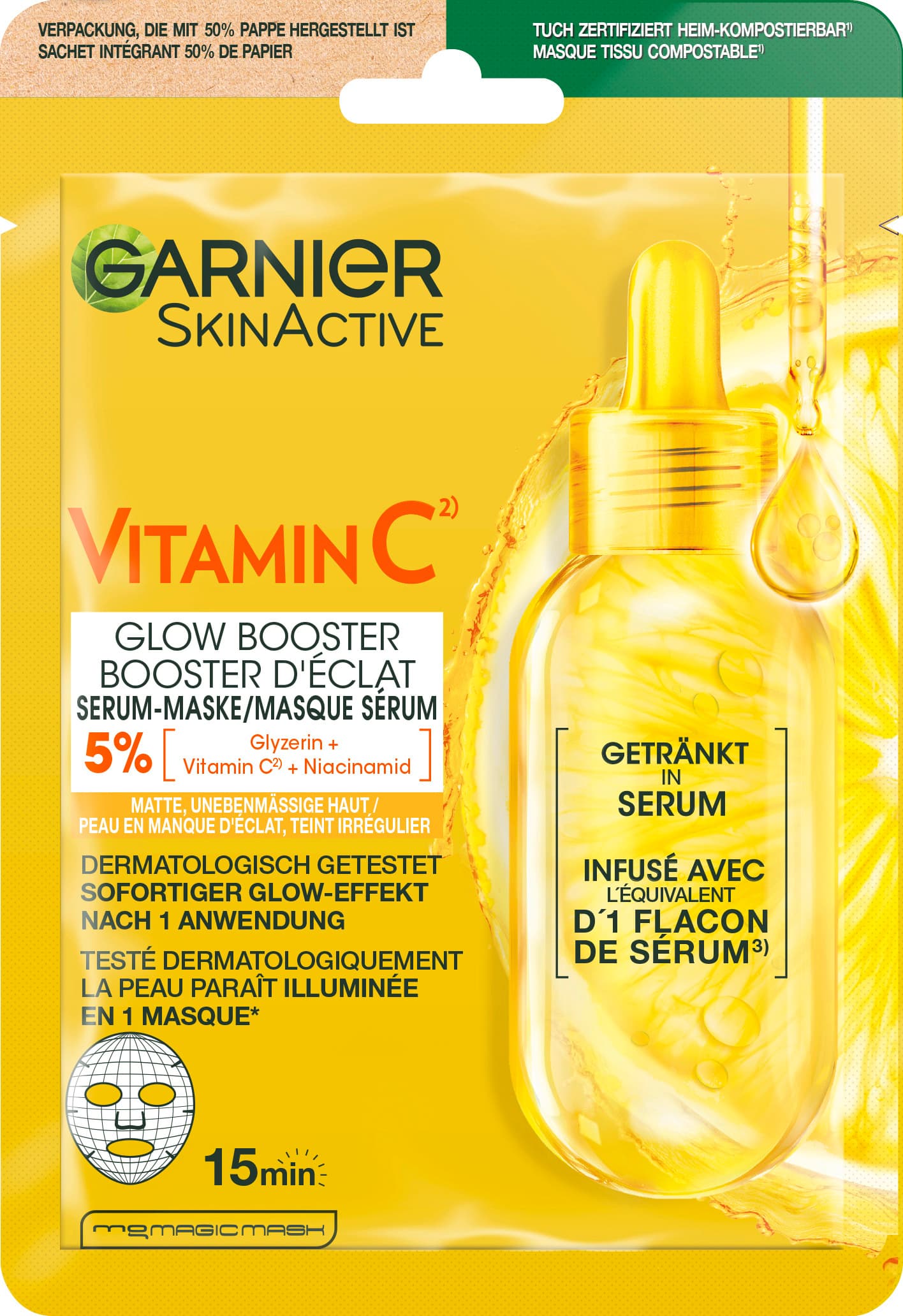 Garnier Skin Active Hydra Bomb Tuchmaske VITAMIN C