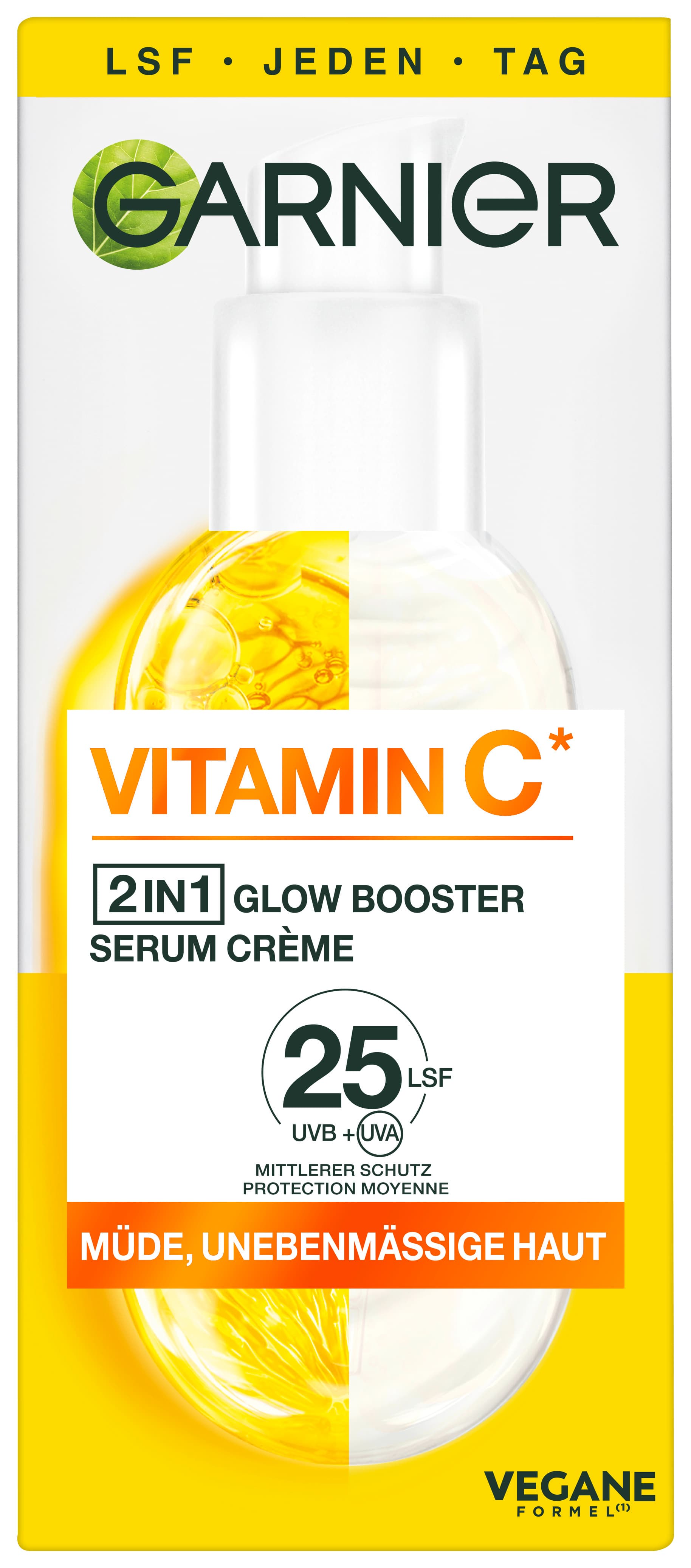 Garnier Skin Active Vitamin C Glow Booster Serum Creme LSF25