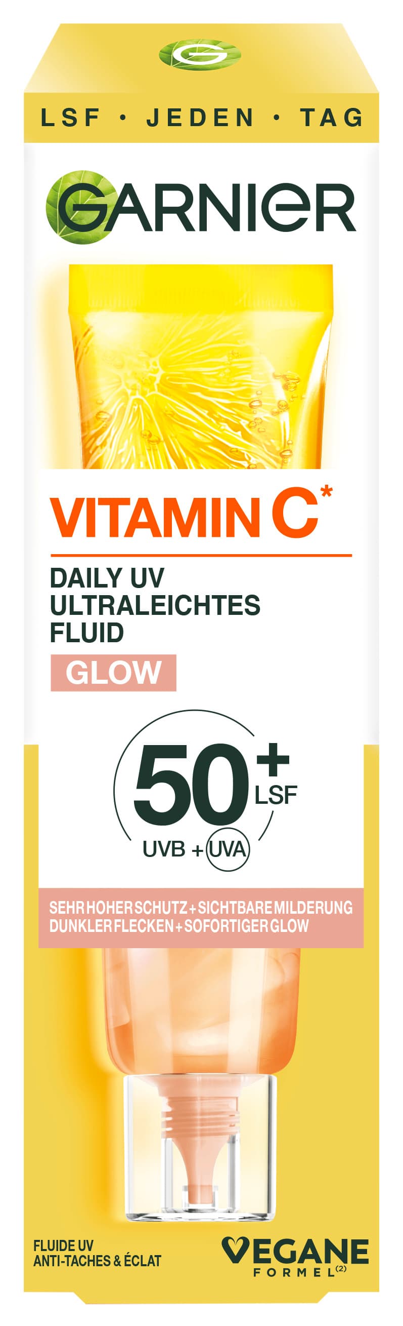 Garnier SkinActive Vitamin C Tägliches Sonnenfluid Glow LSF 50+