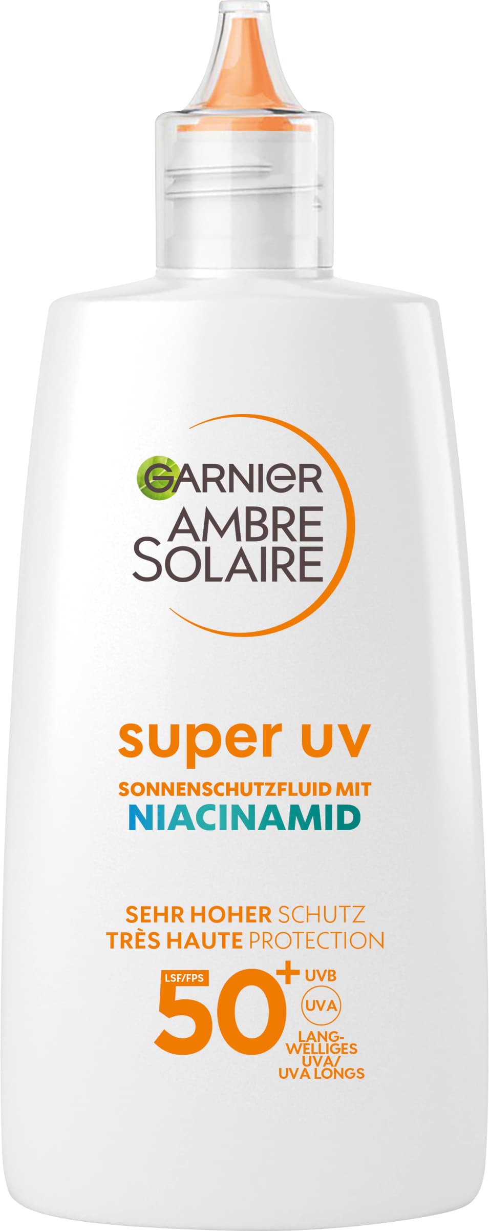 Garnier Ambre Solaire super UV Niacinamid Sonnenschutzfluid LSF 50+