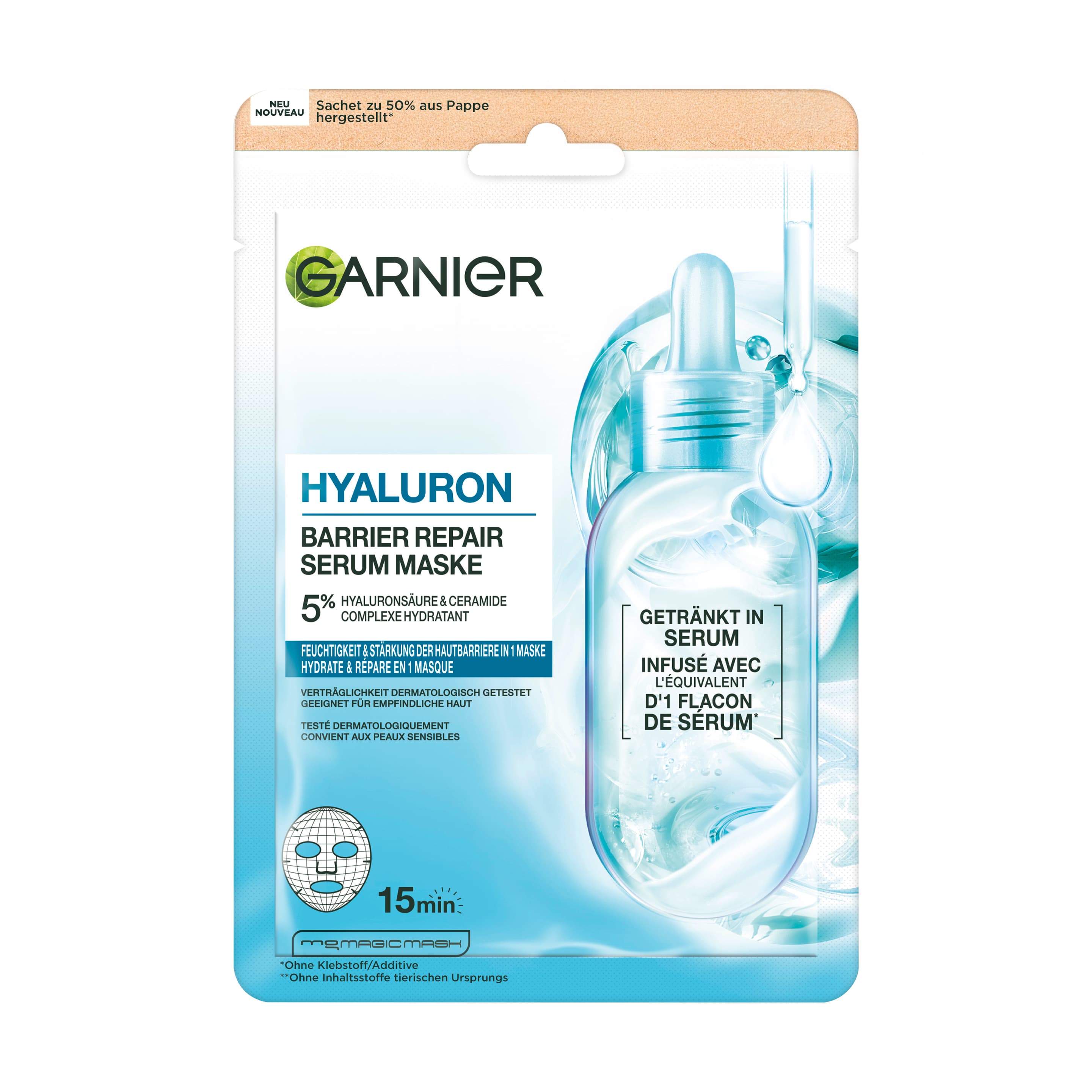 Garnier Hyaluron Barrier Repair Serum Maske