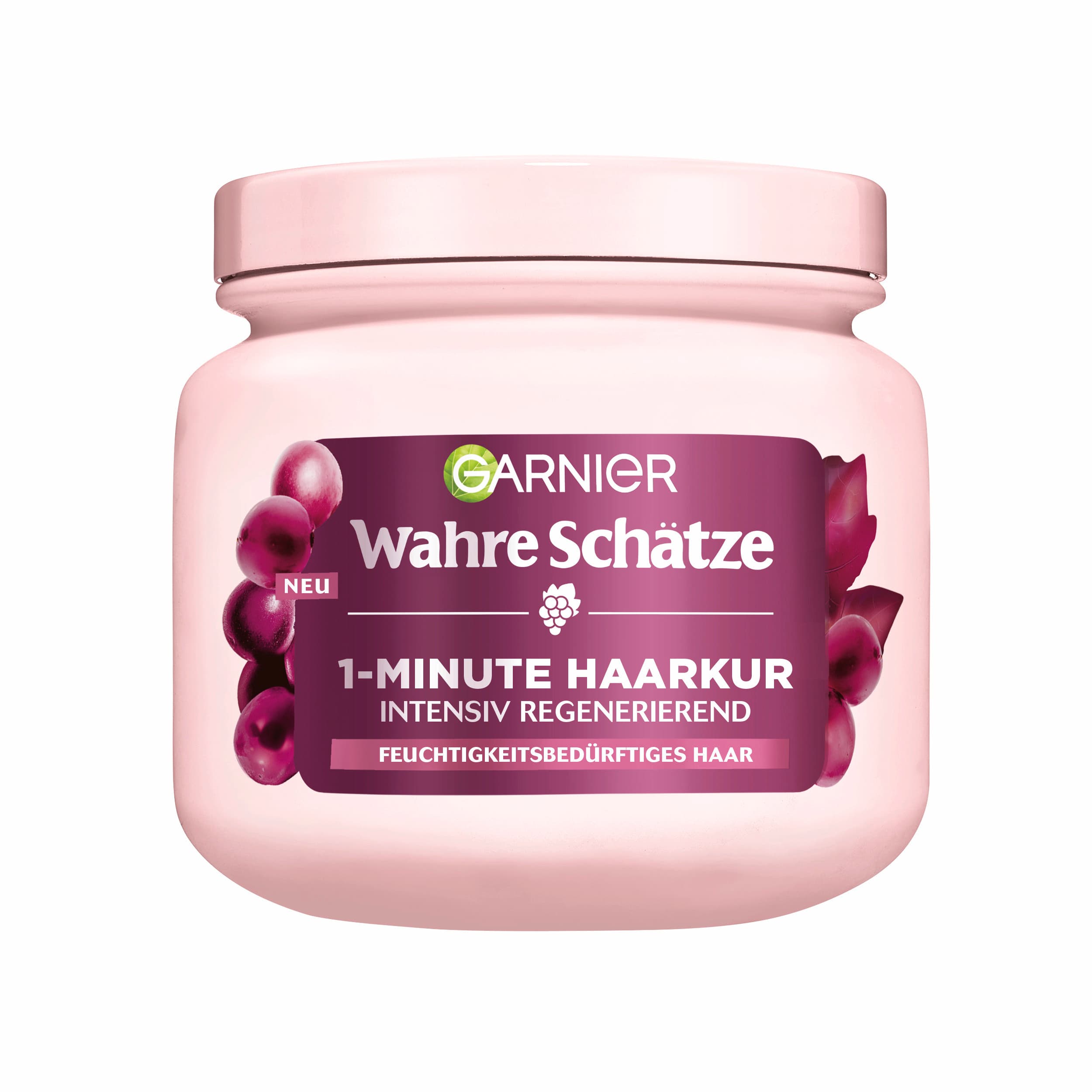 Garnier Wahre Schätze 1-Minute Haarkur Traube für feuchtigkeitsbedürftiges Haar