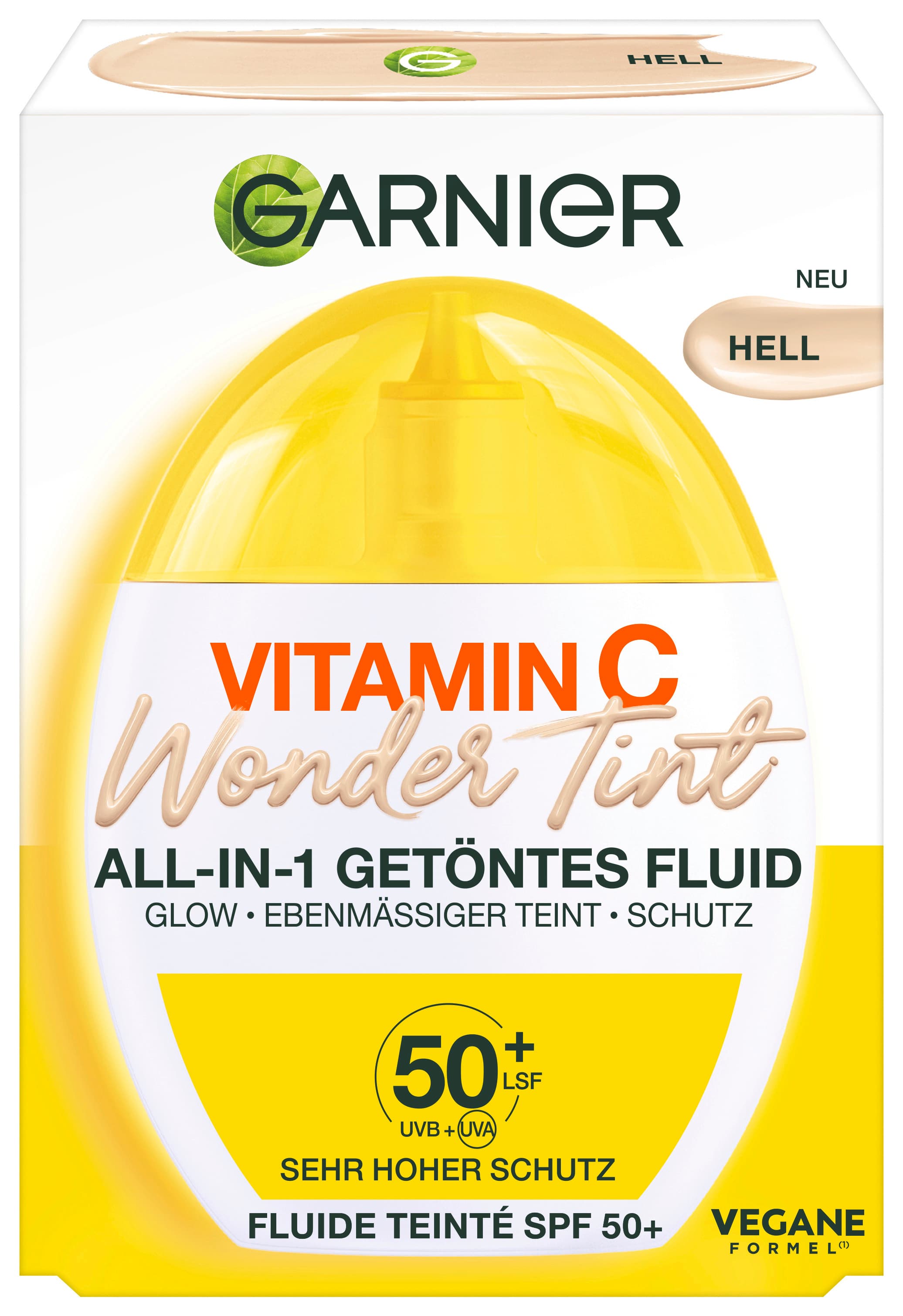 Garnier Vitamin C Wonder Tint All-In-1 Getöntes Fluid mit LSF50+