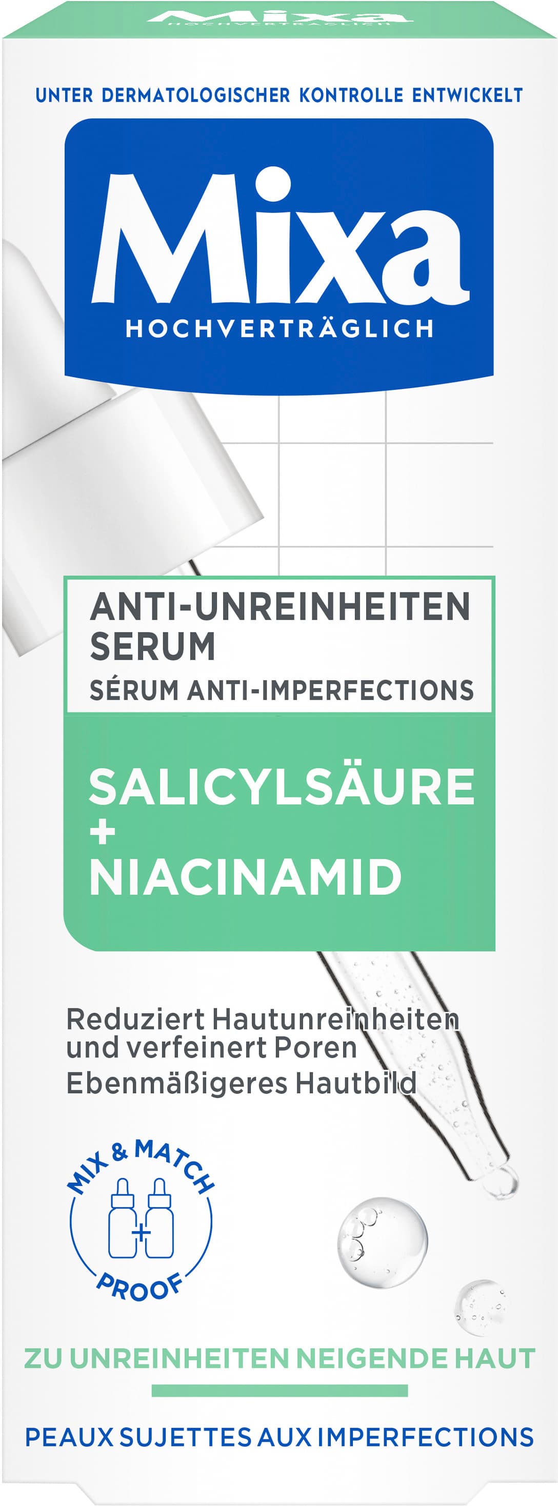 Mixa Anti-Unreinheiten Serum mit Salicylsäure + Niacinamid