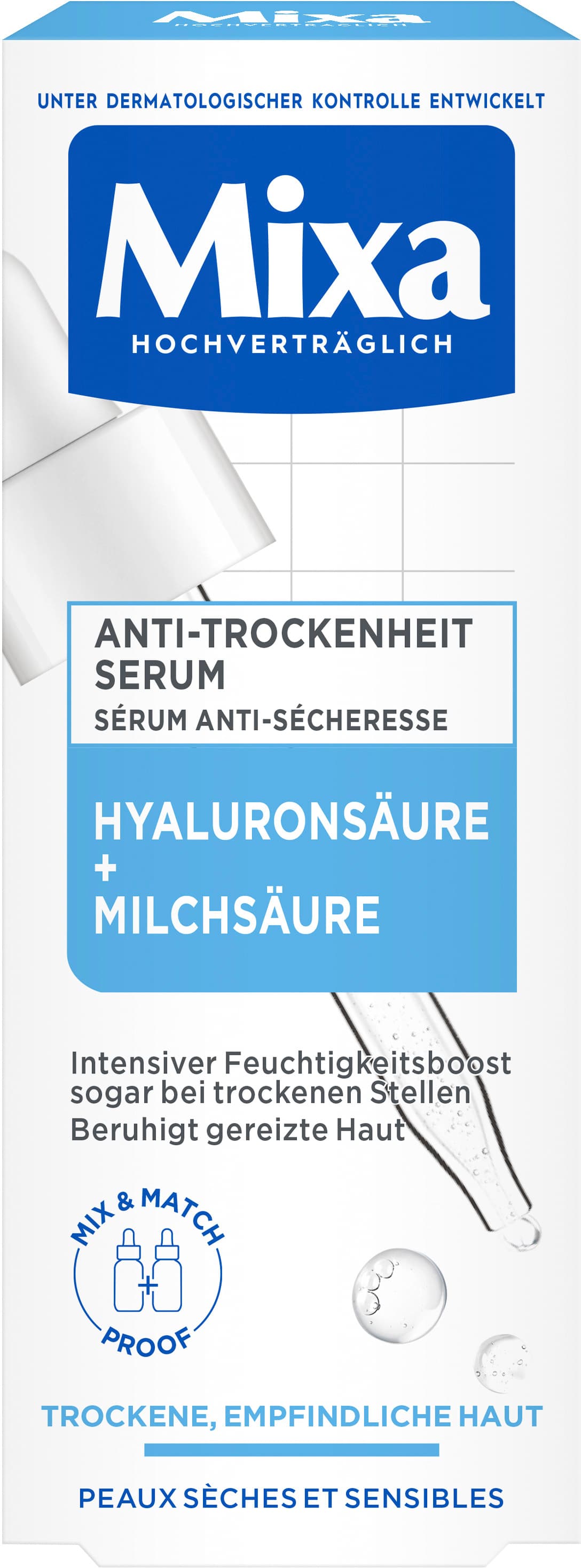 Mixa Anti-Trockenheit Serum Hyaluronsäure + Milchsäure