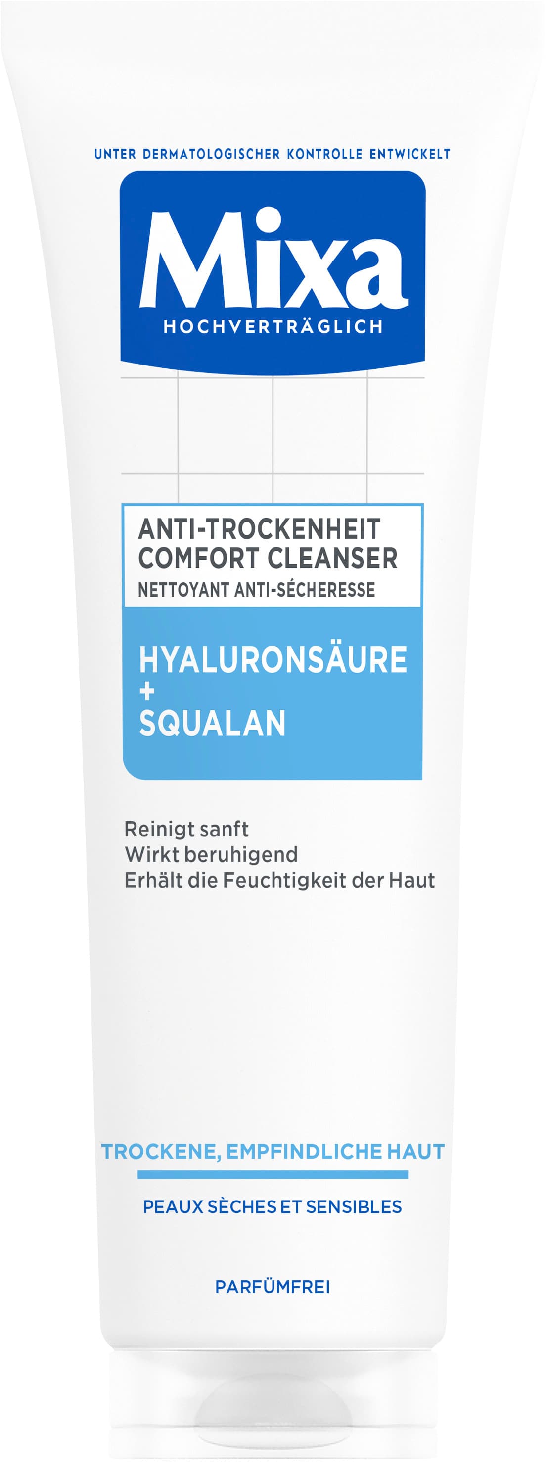 Mixa Anti-Trockenheit Comfort Cleanser Hyaluronsäure + Squalan