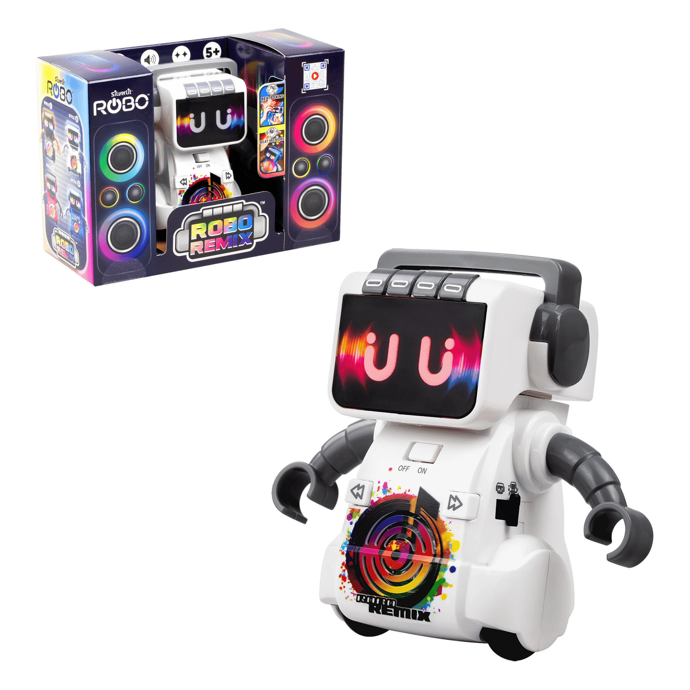 Silverlit YCOO Robo Remix interaktiver Tanzroboter mit Musik, Licht und Memory-Spiel