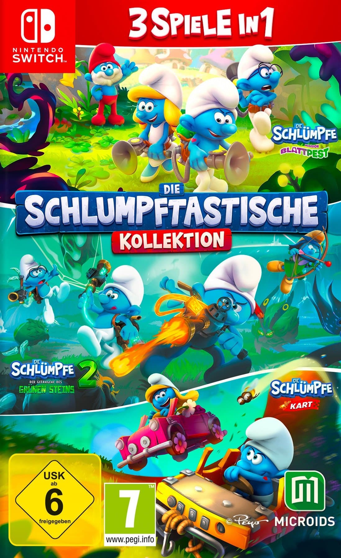 Die Schlumpftastische Kollektion - 3 Spiele in 1 - Nintendo Switch