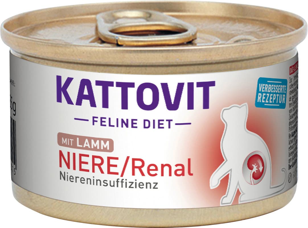 Kattovit Katzennassfutter Feline Diet Niere/Renal mit Lamm