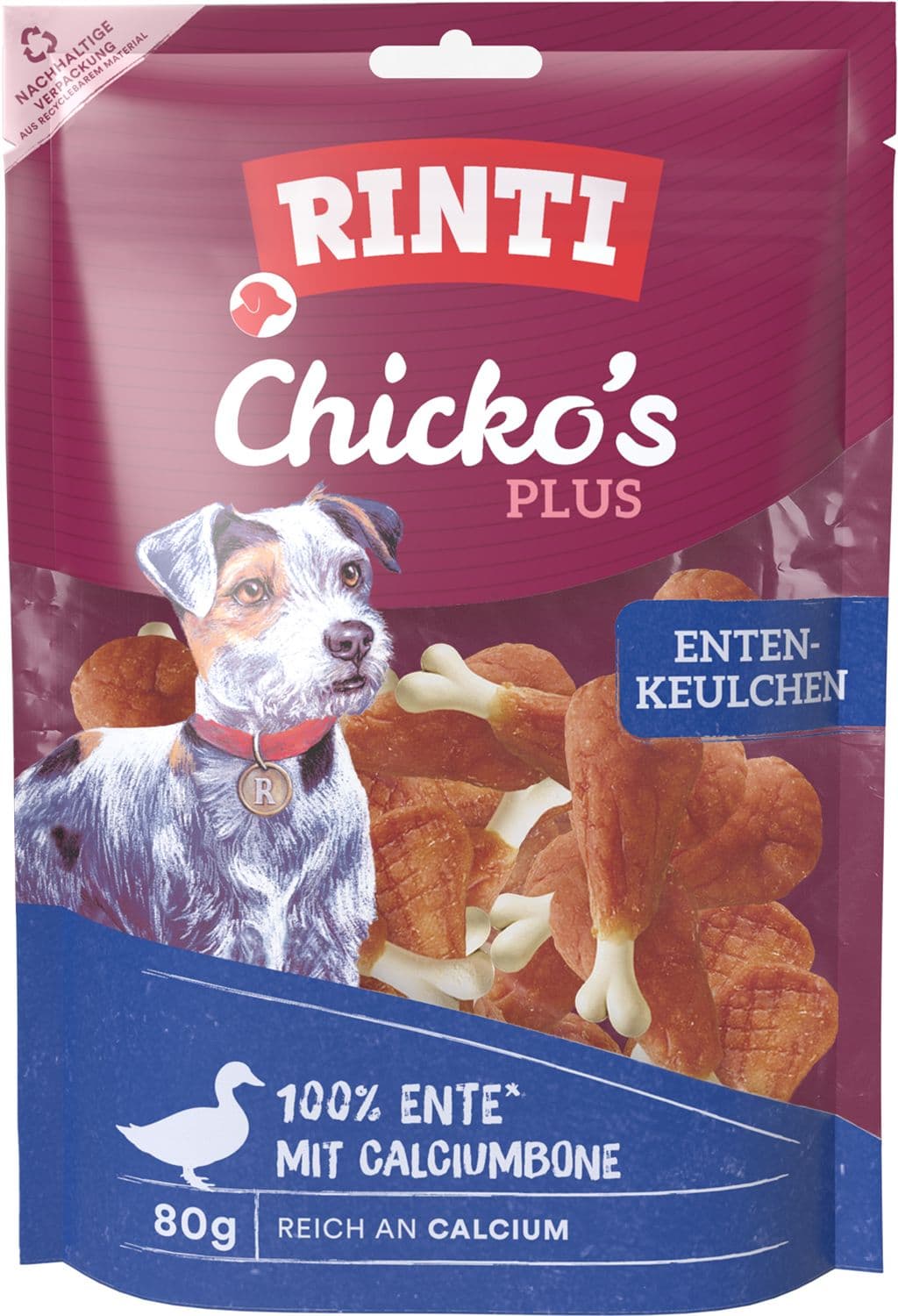 RINTI Hundesnack Chicko's Plus Entenkeulchen