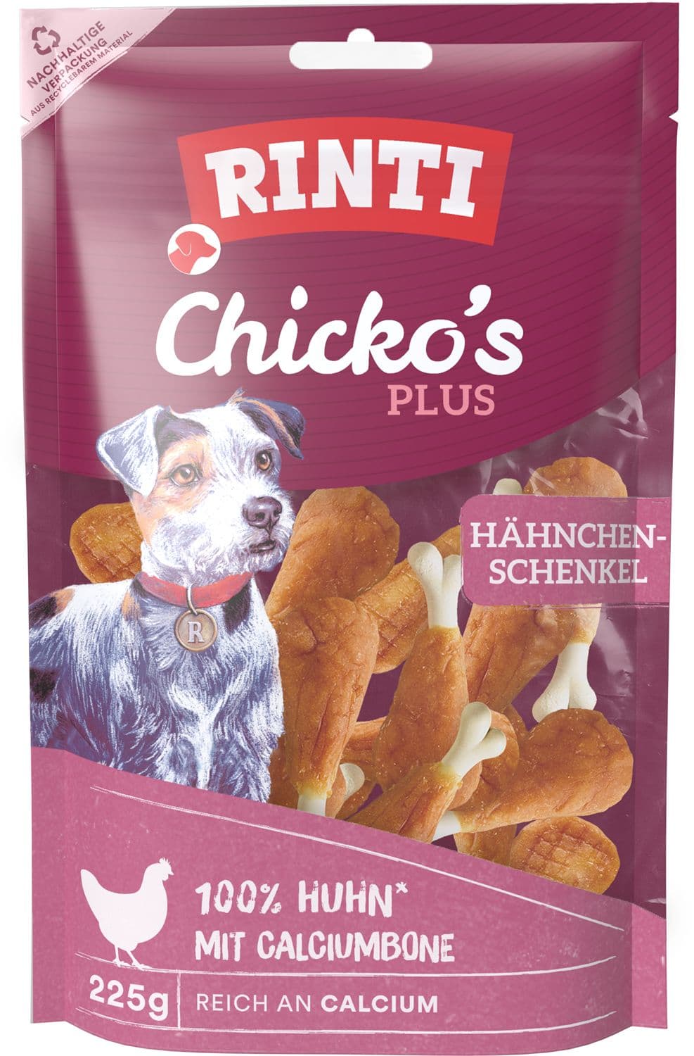 RINTI Hundesnack Chicko's Plus Hähnchenschenkel