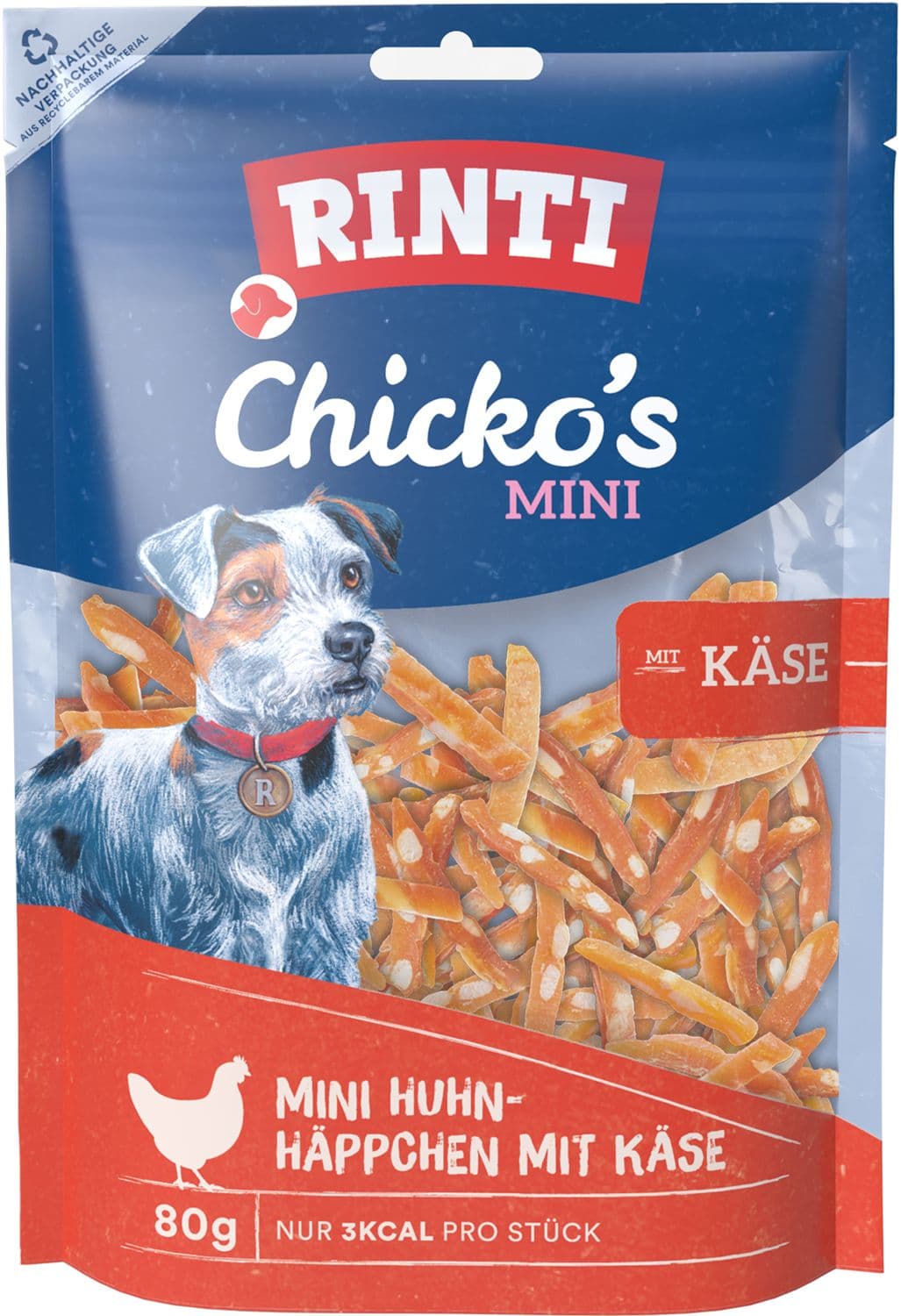 RINTI Hundesnack Chicko's Mini Huhn und Käse