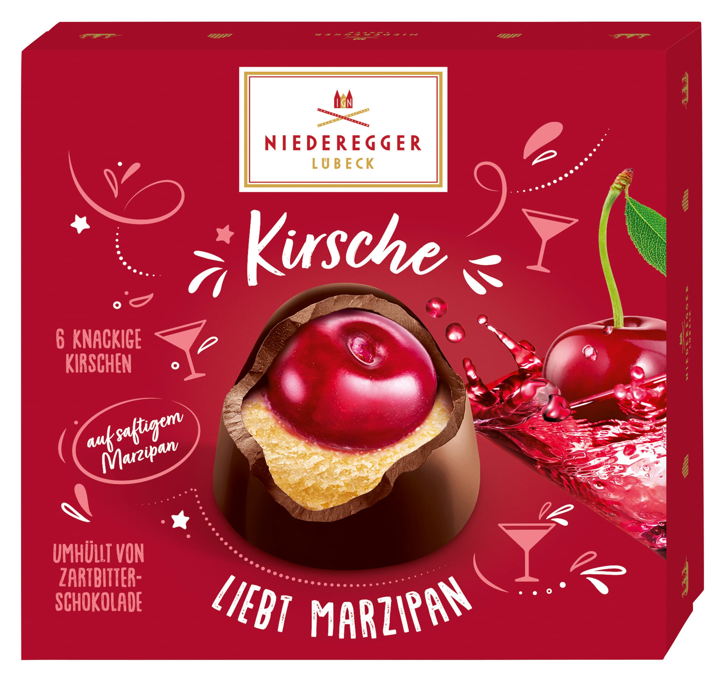 Niederegger Marzipan Pralinés »Kirsche liebt Marzipan«
