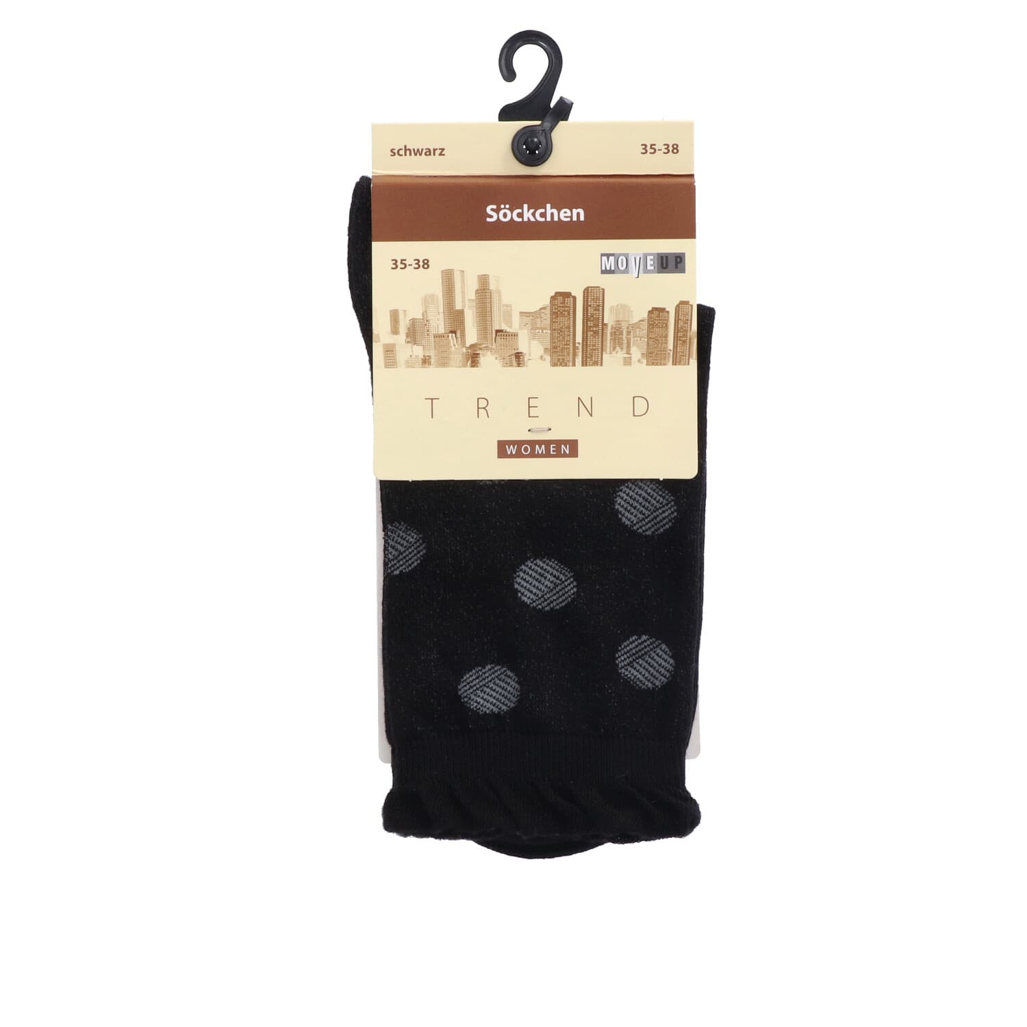 MOVE UP Damen Socken Punkte