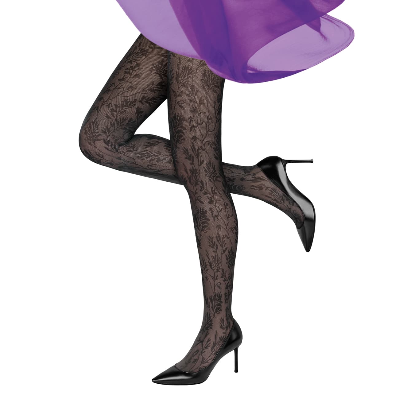 MOVE UP Damen Feinstrumpfhose Ranken 50 DEN