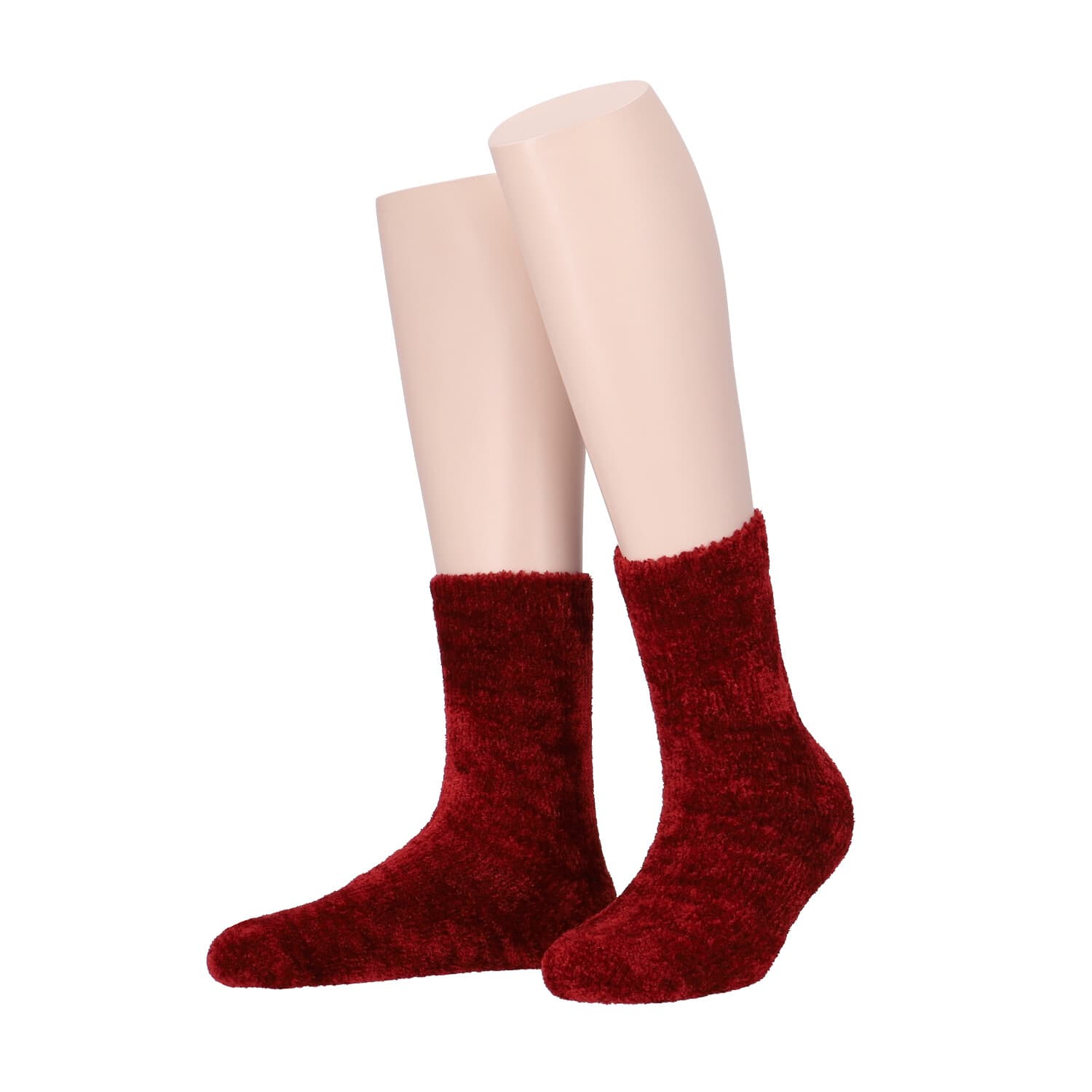 MOVE UP Damen Kuschelsocken Chenille