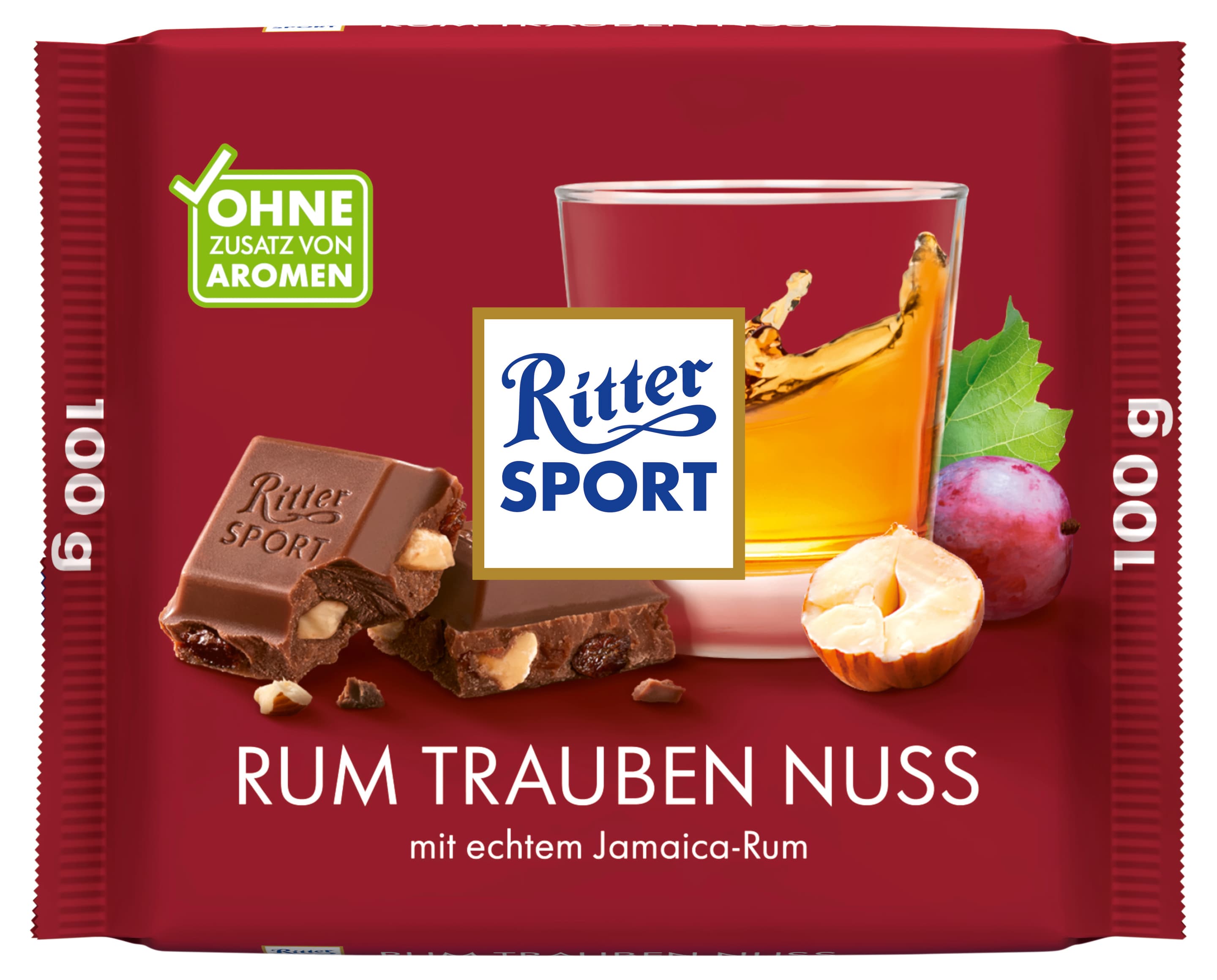 Ritter Sport 100G Rum Trauben Nuss Tafel