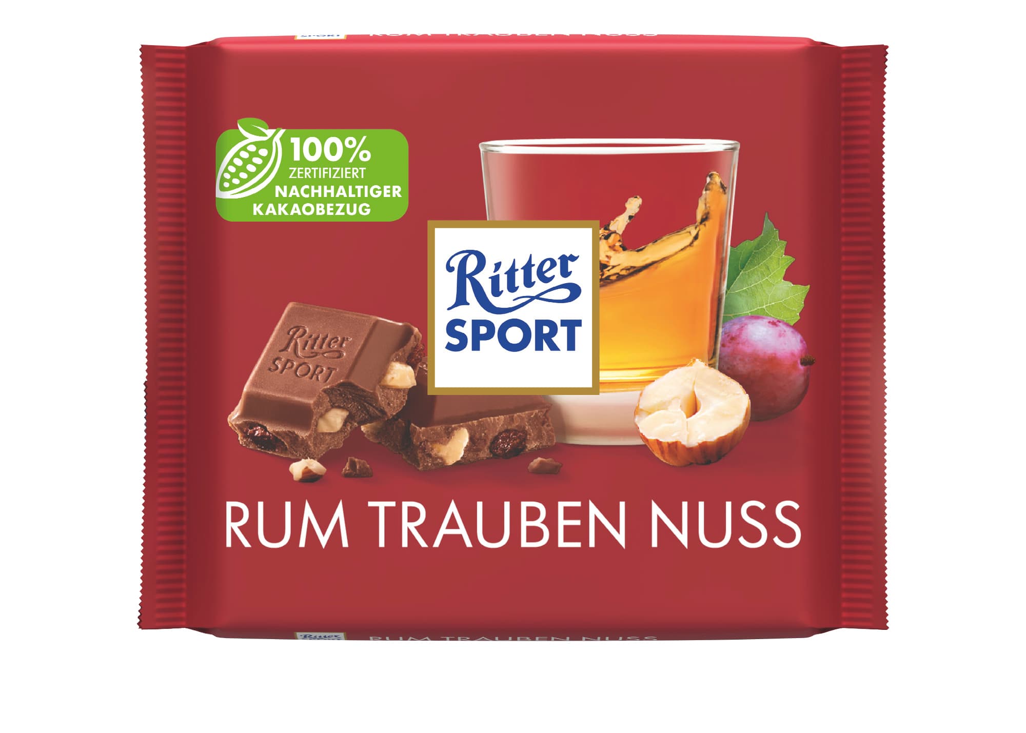 Ritter Sport 100G Rum Trauben Nuss Tafel