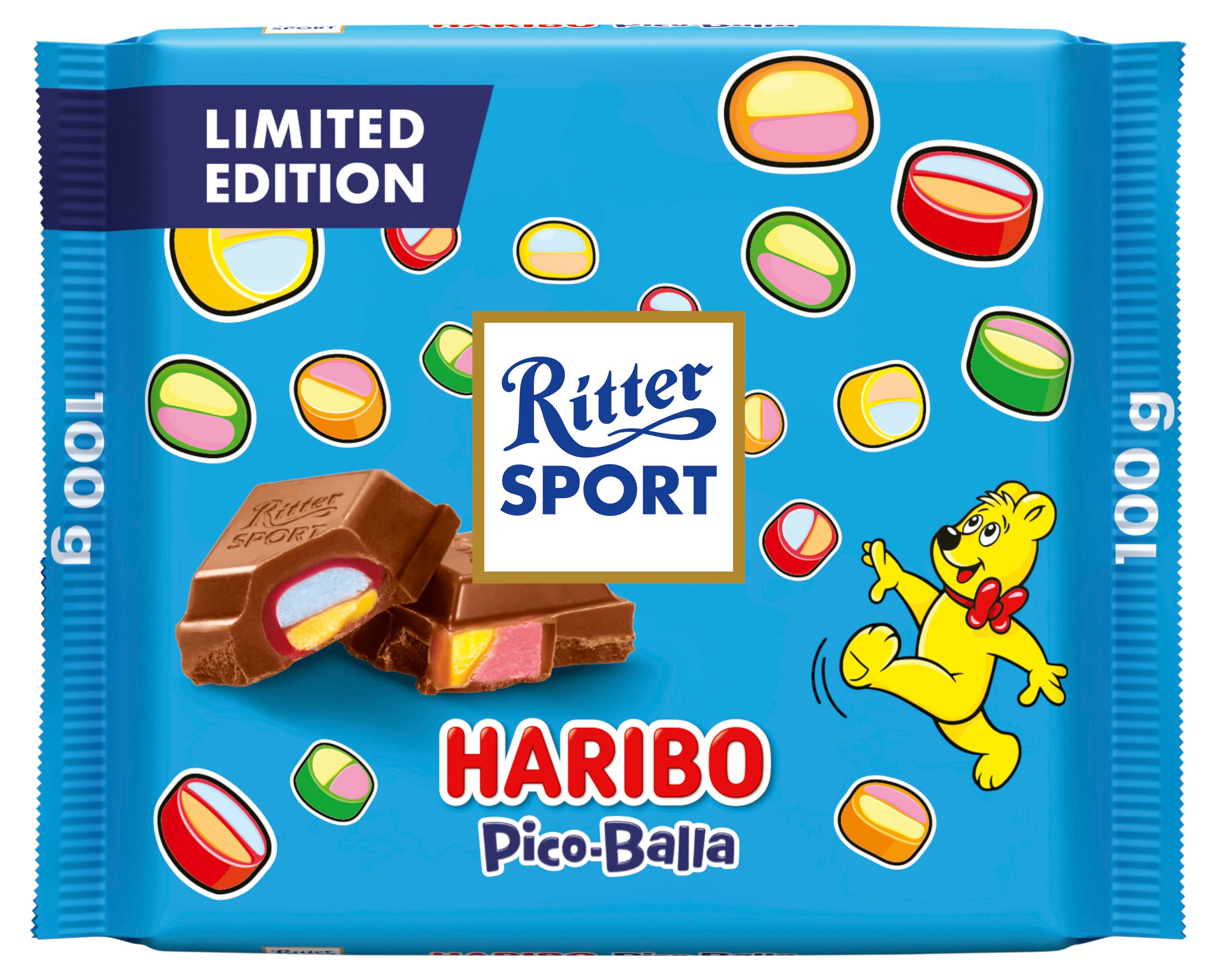 Ritter Sport x Haribo Pico-Balla Schokolade Vollmilch
