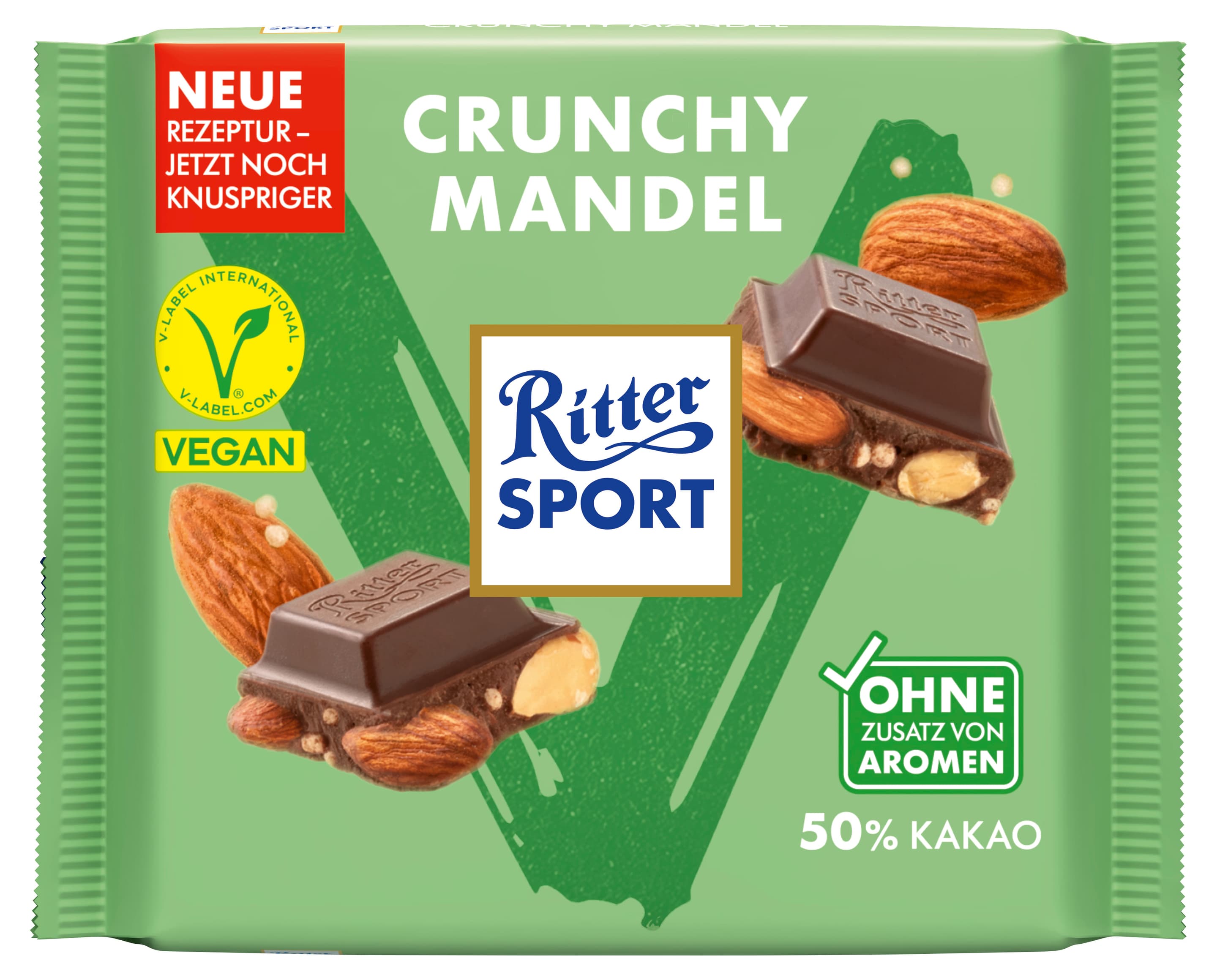 Ritter Sport 100G Crunchy Mandel Tafel